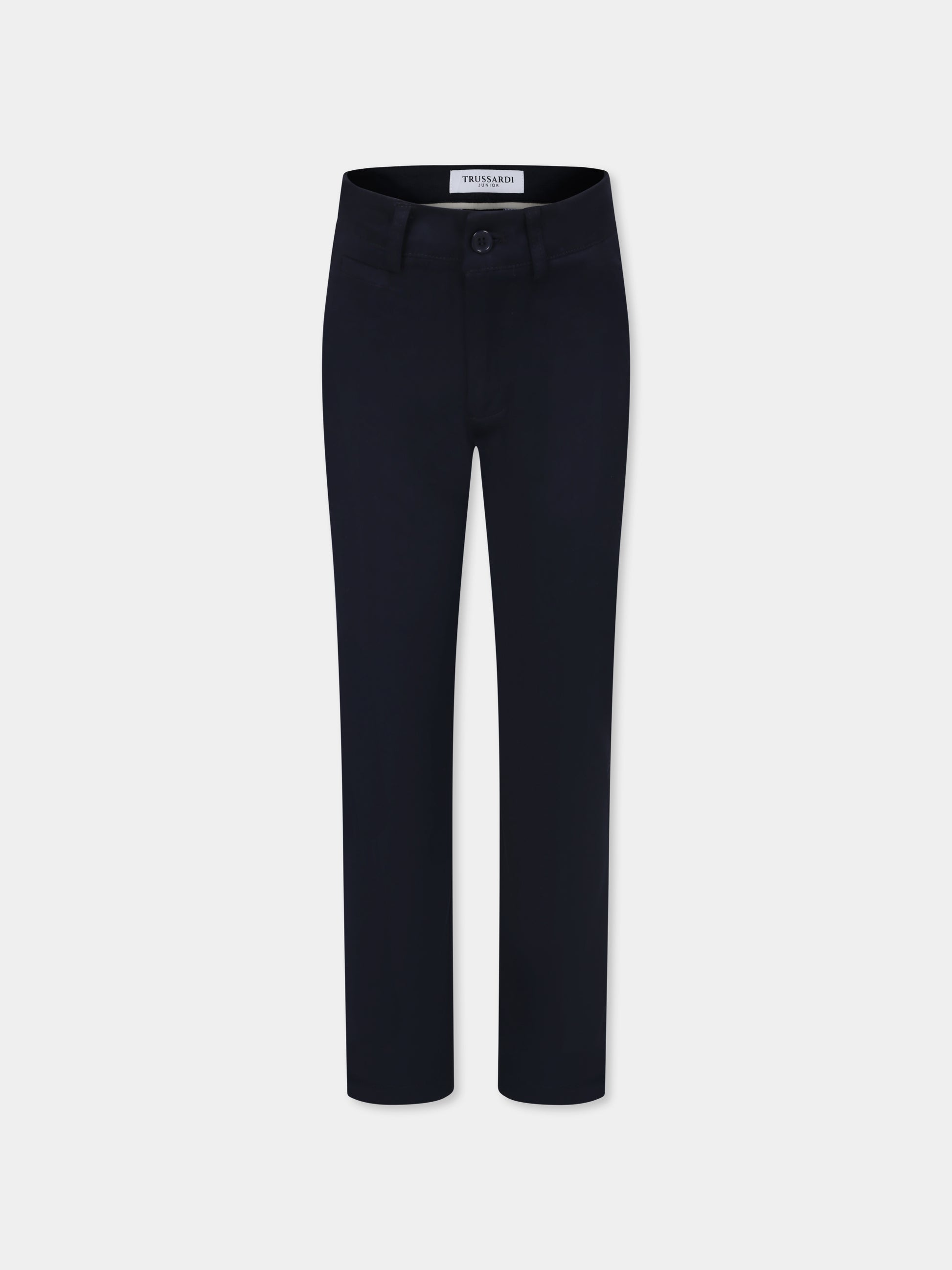 Pantaloni blu per bambino,Trussardi Junior,TBP25022PA BLUE NAVY