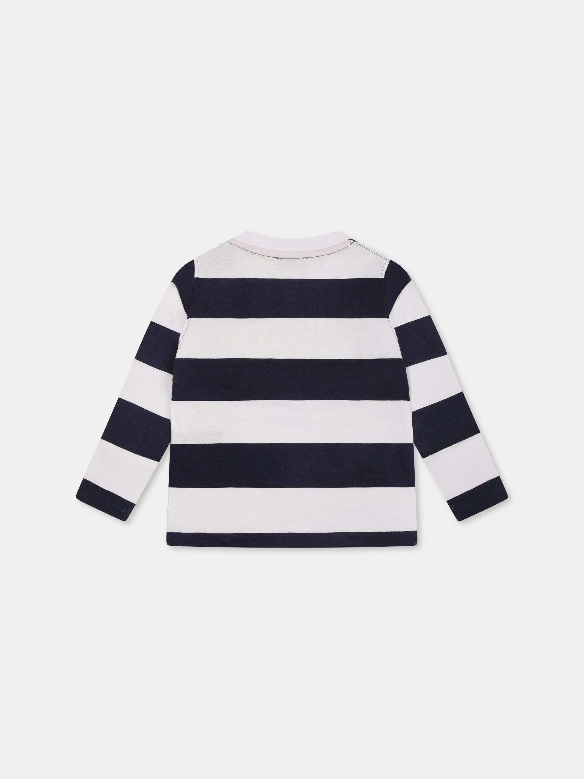 T-shirt bianca per neonato con logo,Trussardi Junior,TIP25056TS WHITE