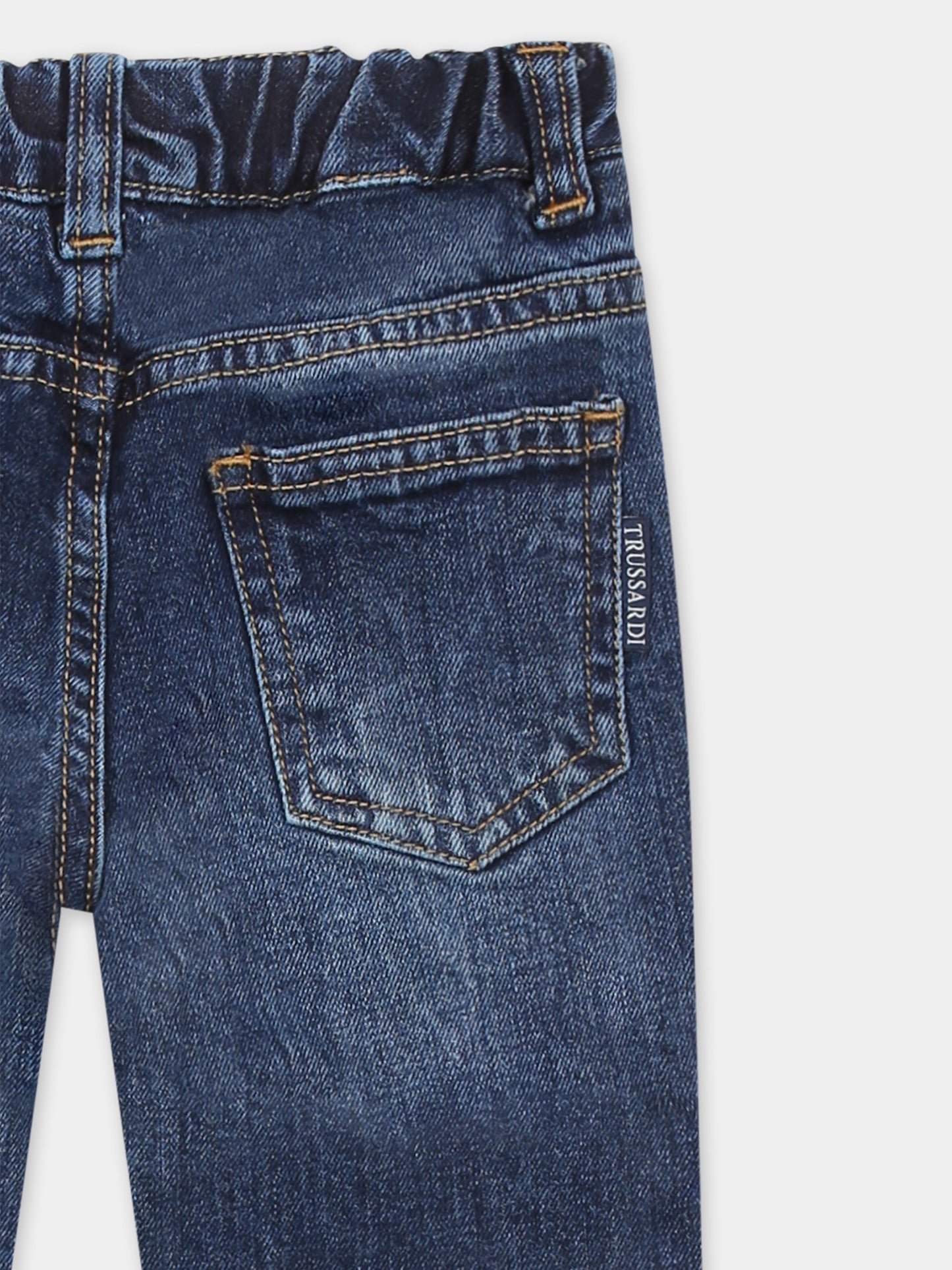 Jeans denim per neonato,Trussardi Junior,TIP25101JE DENIM BLUE MEDIUM