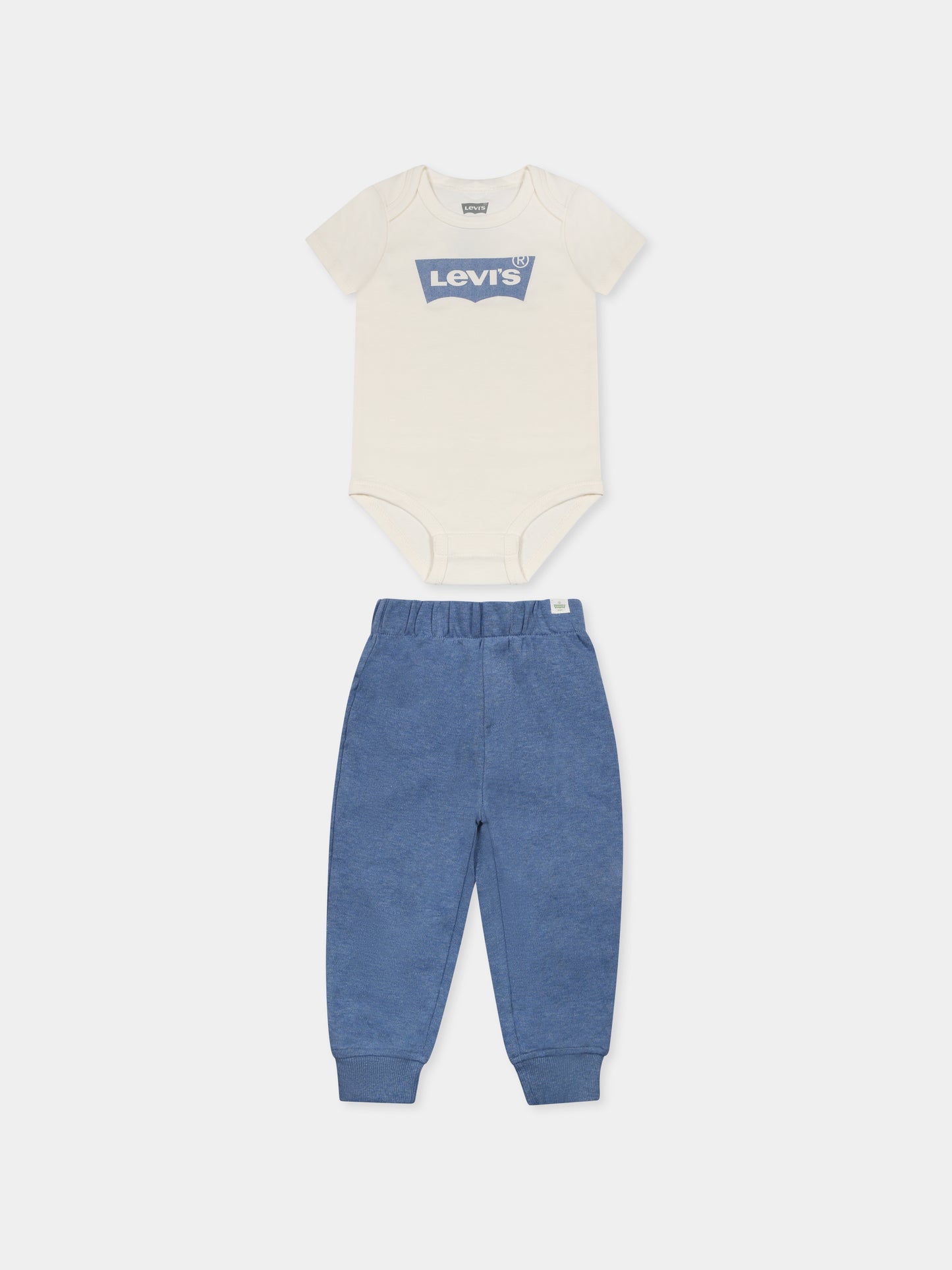 Completo blu per neonato con logo,Levi's Kids,6EK336 W0E