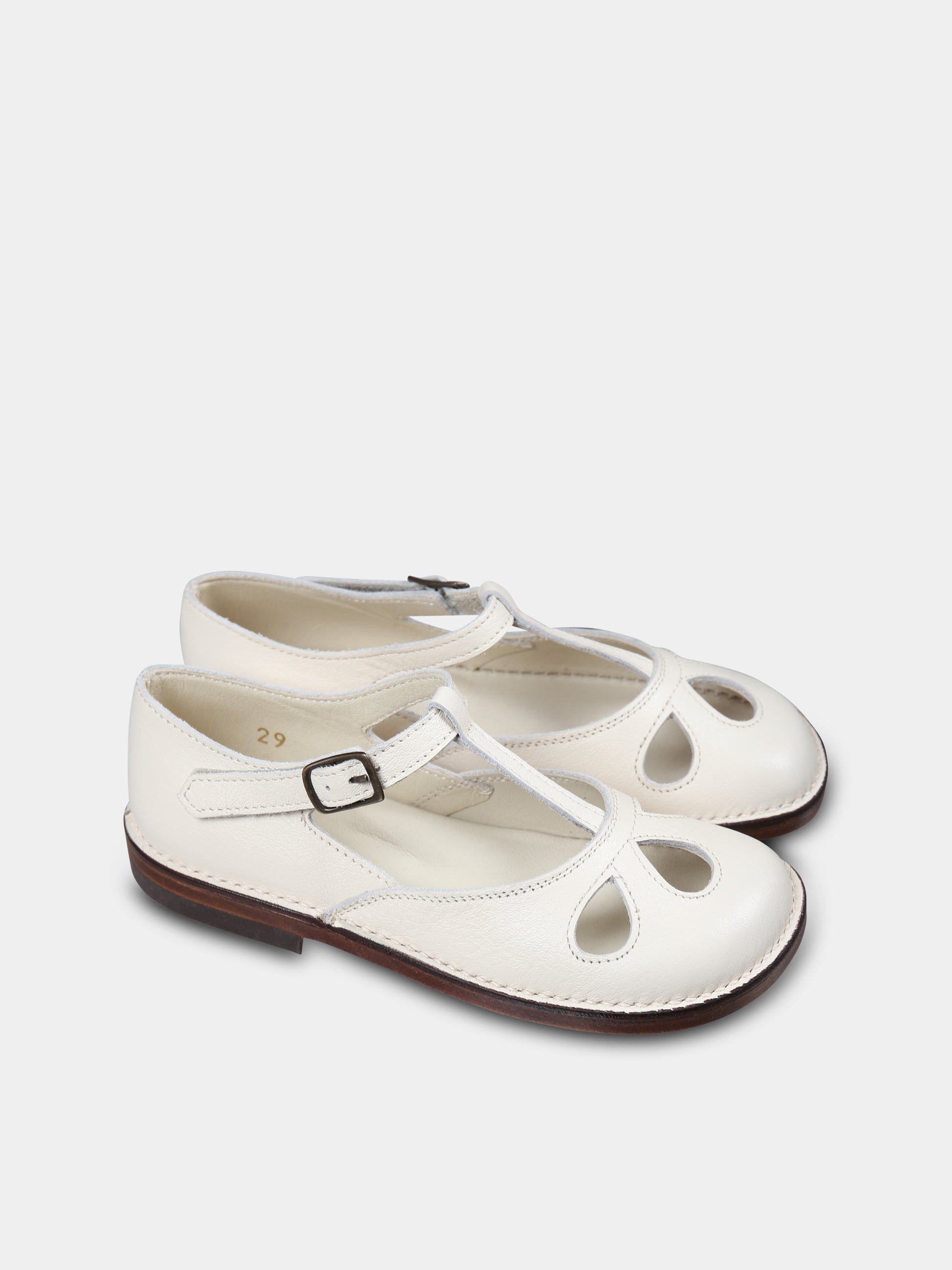 Ballerine Lucy avorio per bambina,Pèpè,LUCY/FV-SOUFSC MILK