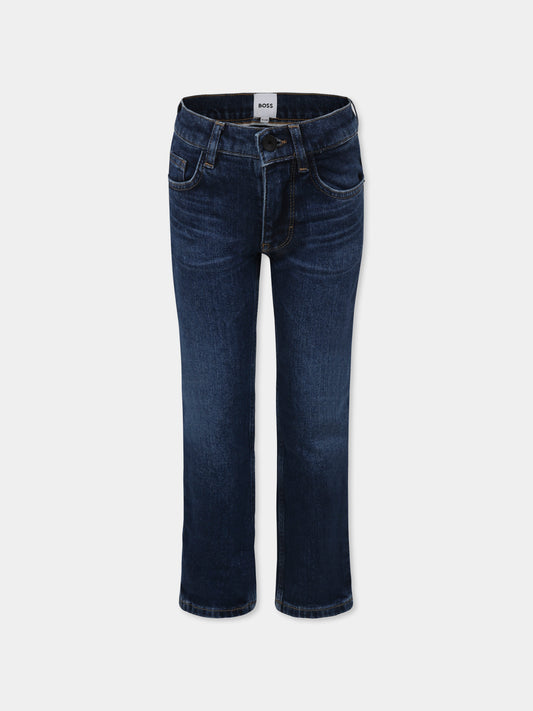 Jeans denim per bambino con logo,Boss,J50691 Z07