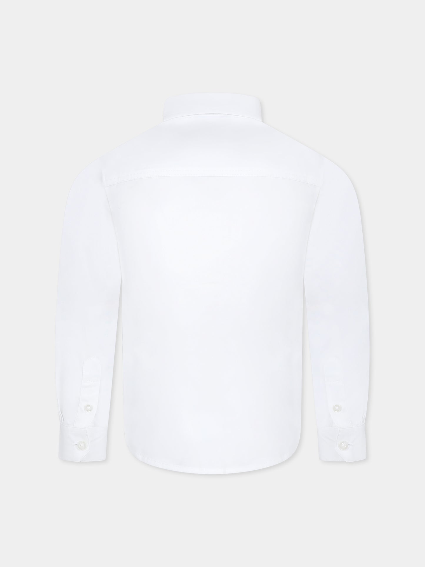 Camicia bianca per bambino con logo,Boss,J51606 10P