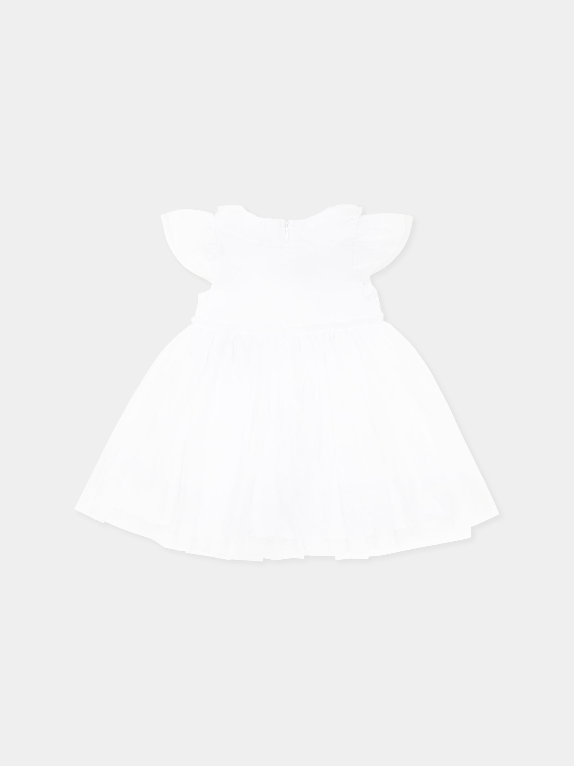 Vestito bianco per neonata,Carrement Beau,Y30032 10P