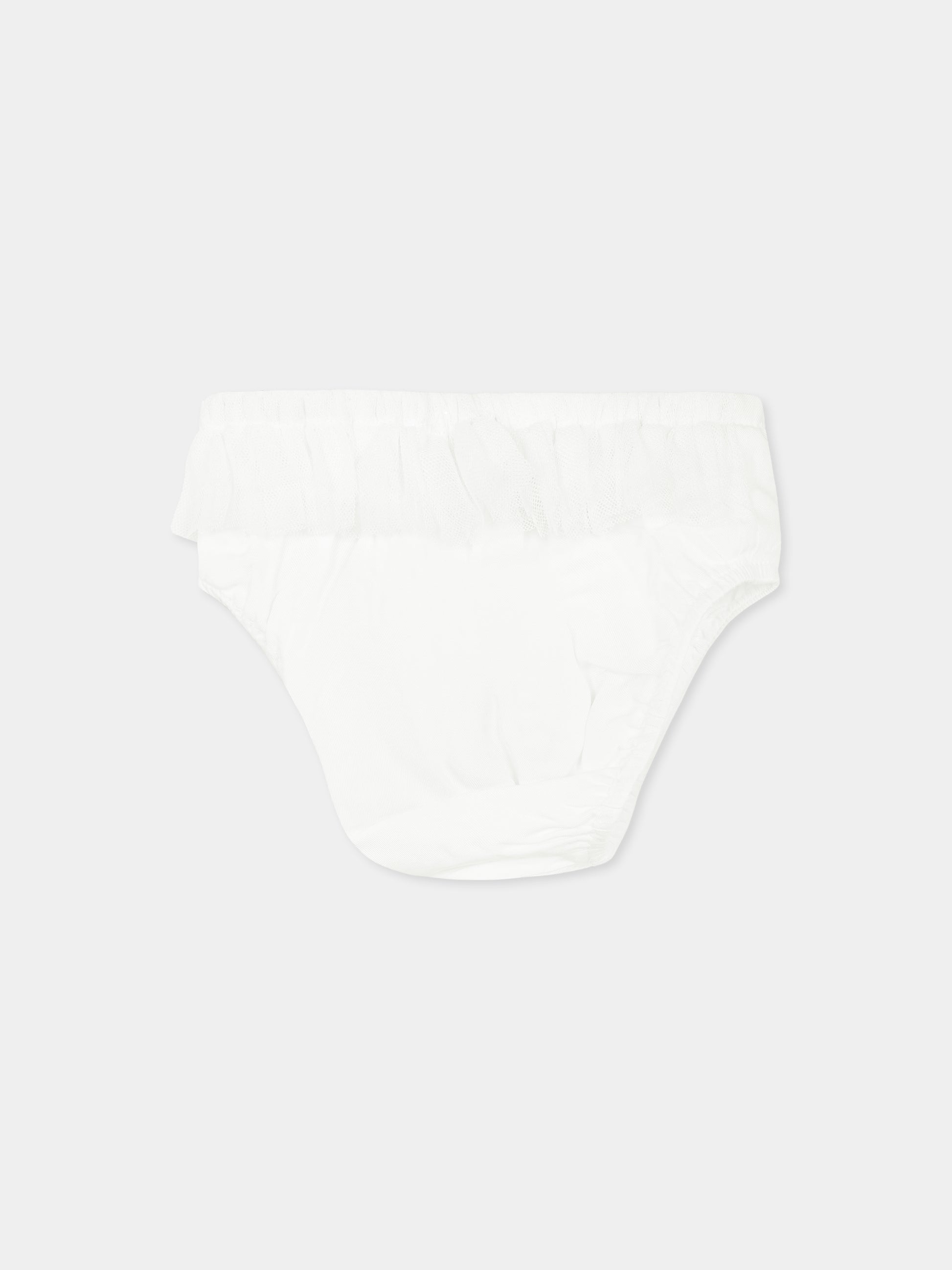 Vestito bianco per neonata,Carrement Beau,Y30032 10P