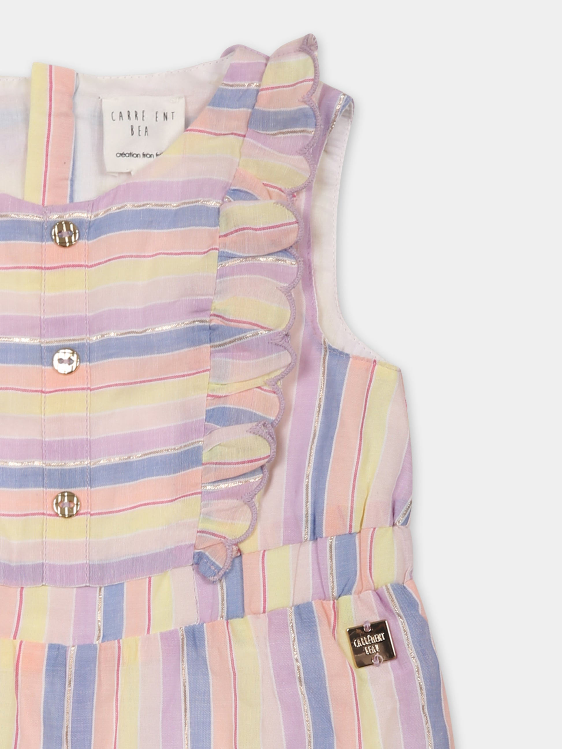 Pagliaccetto multicolor per neonata con logo,Carrement Beau,Y30075 Z41