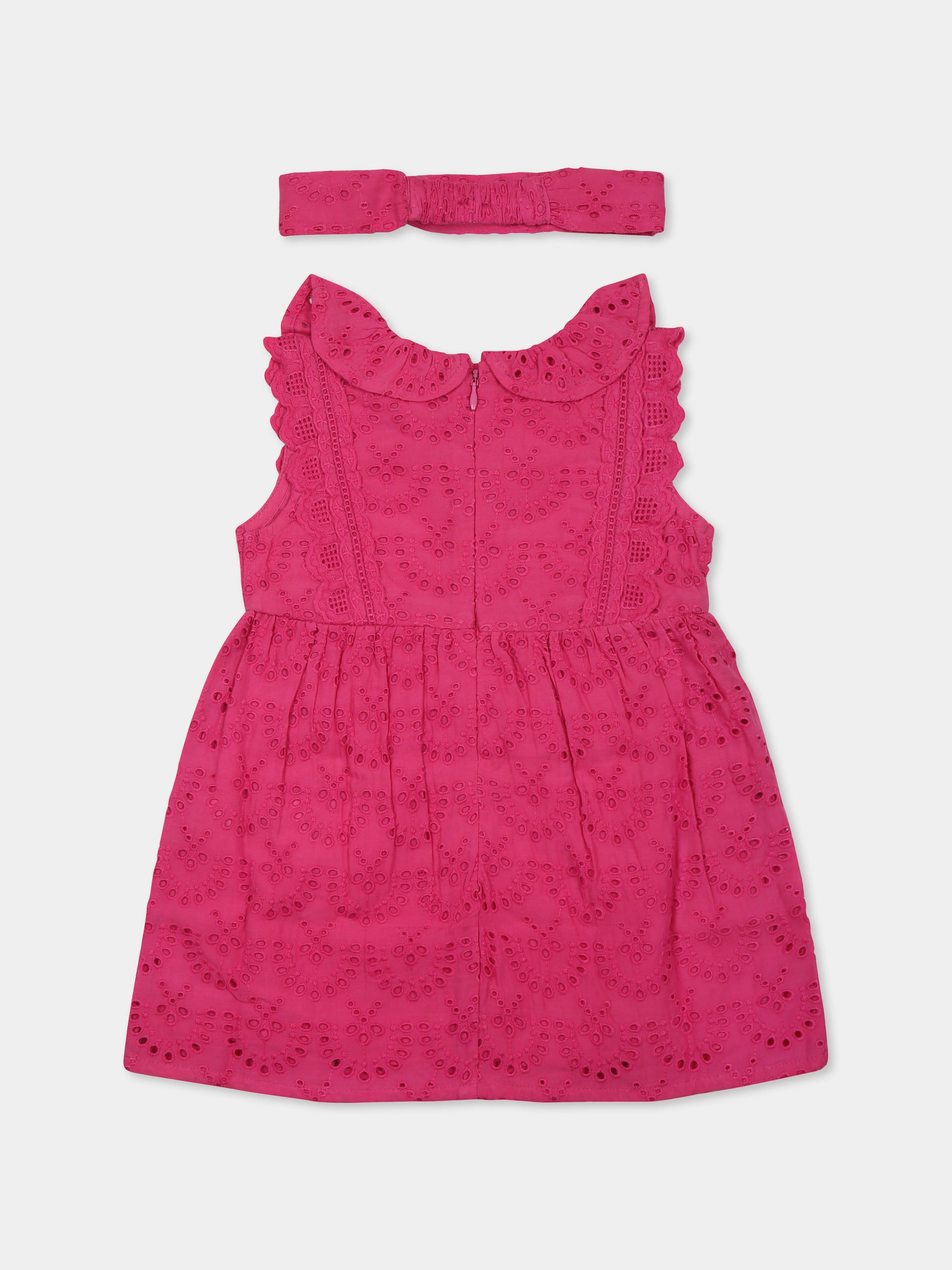 Vestito fucsia per neonata con logo,Carrement Beau,Y30088 49M