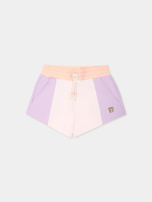 Shorts rosa per neonata con logo,Carrement Beau,Y30108 Z41