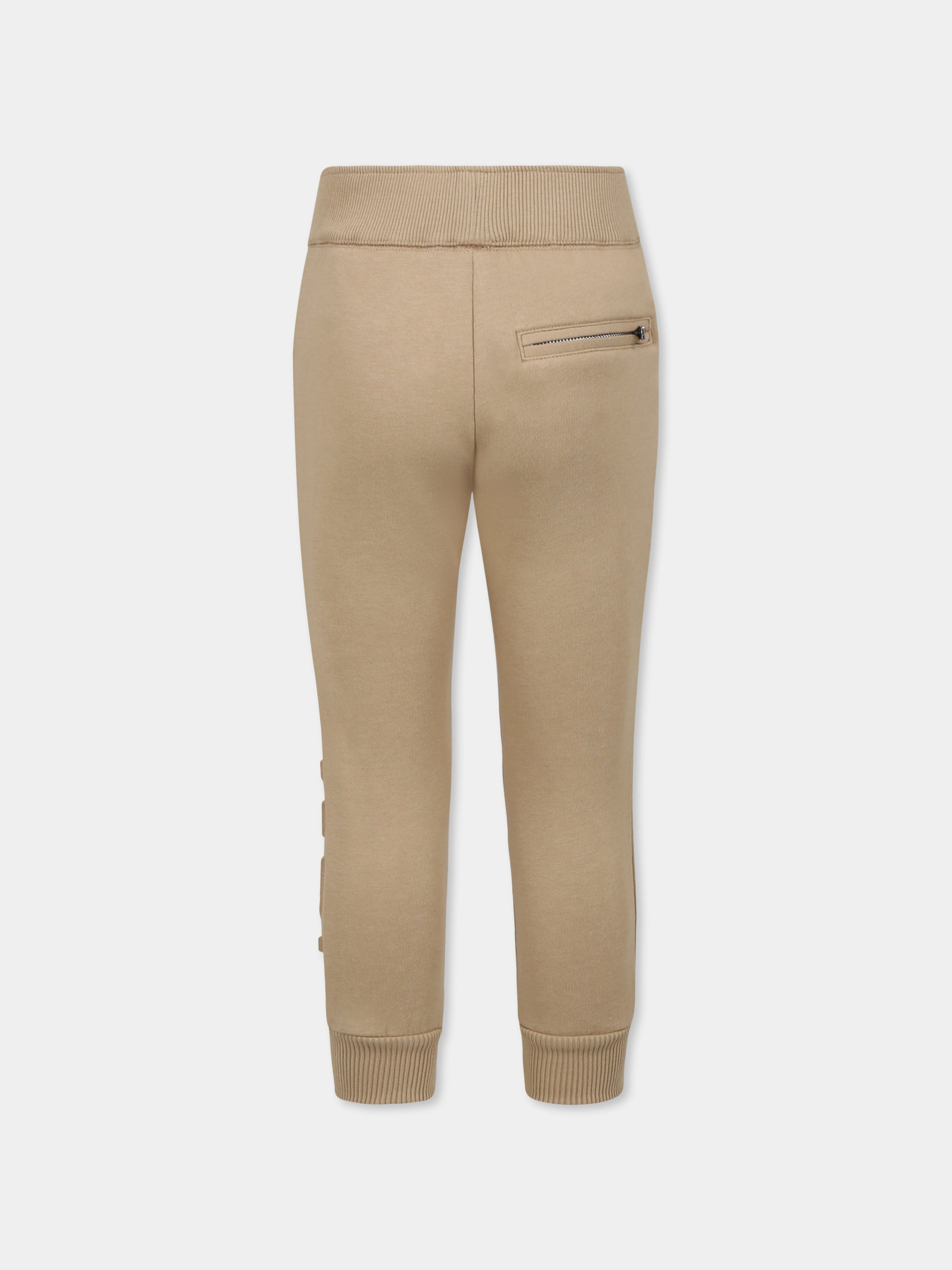 Pantaloni beige per bambino con logo,Lanvin Petite,N30074 276