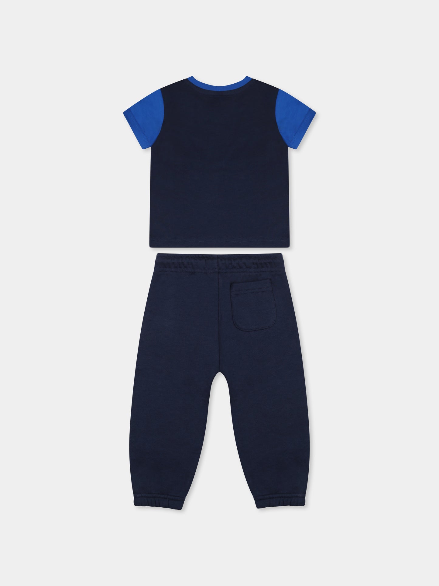Completo blu per neonato con logo,New Balance,LAKB0094I BLU