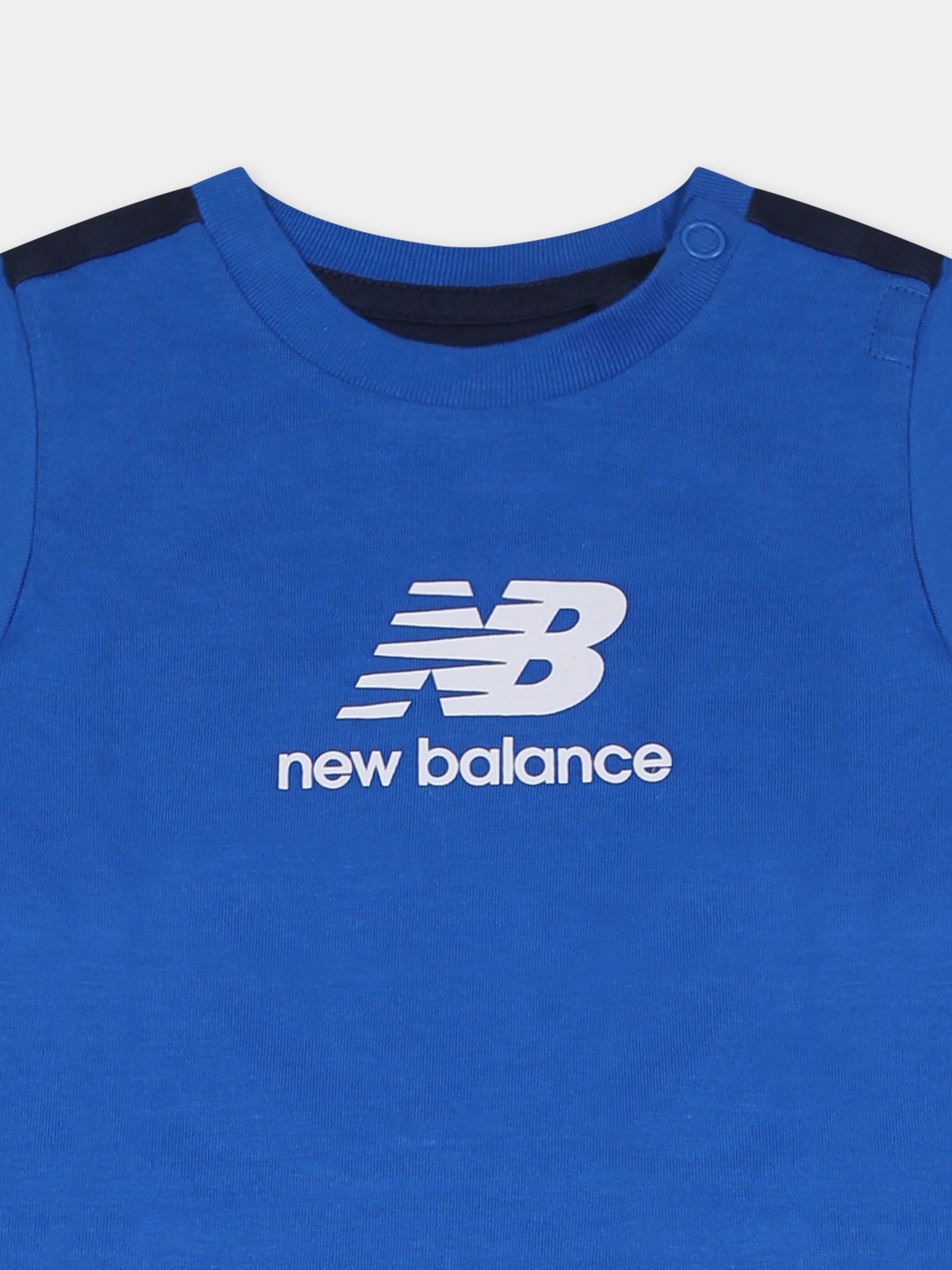 Completo blu per neonato con logo,New Balance,LAKB0094I BLU