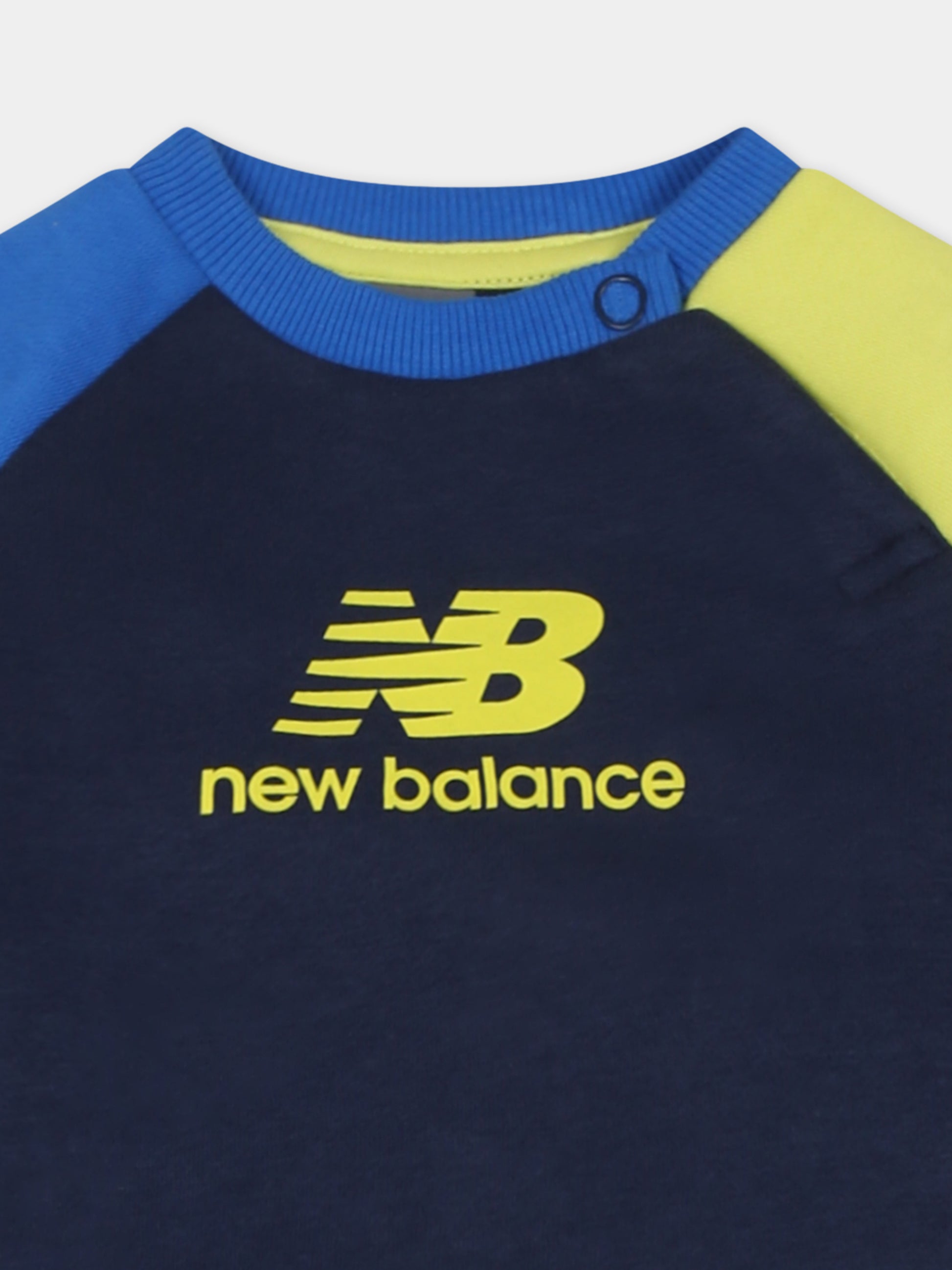 Completo blu per neonato con logo,New Balance,LAKB0097I NNY