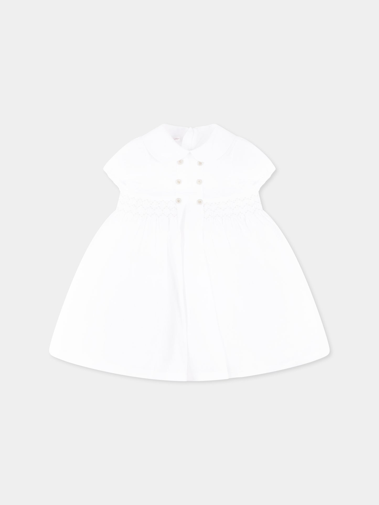 Vestito bianco per neonata,Mercadante 1939,M004 BIANCO