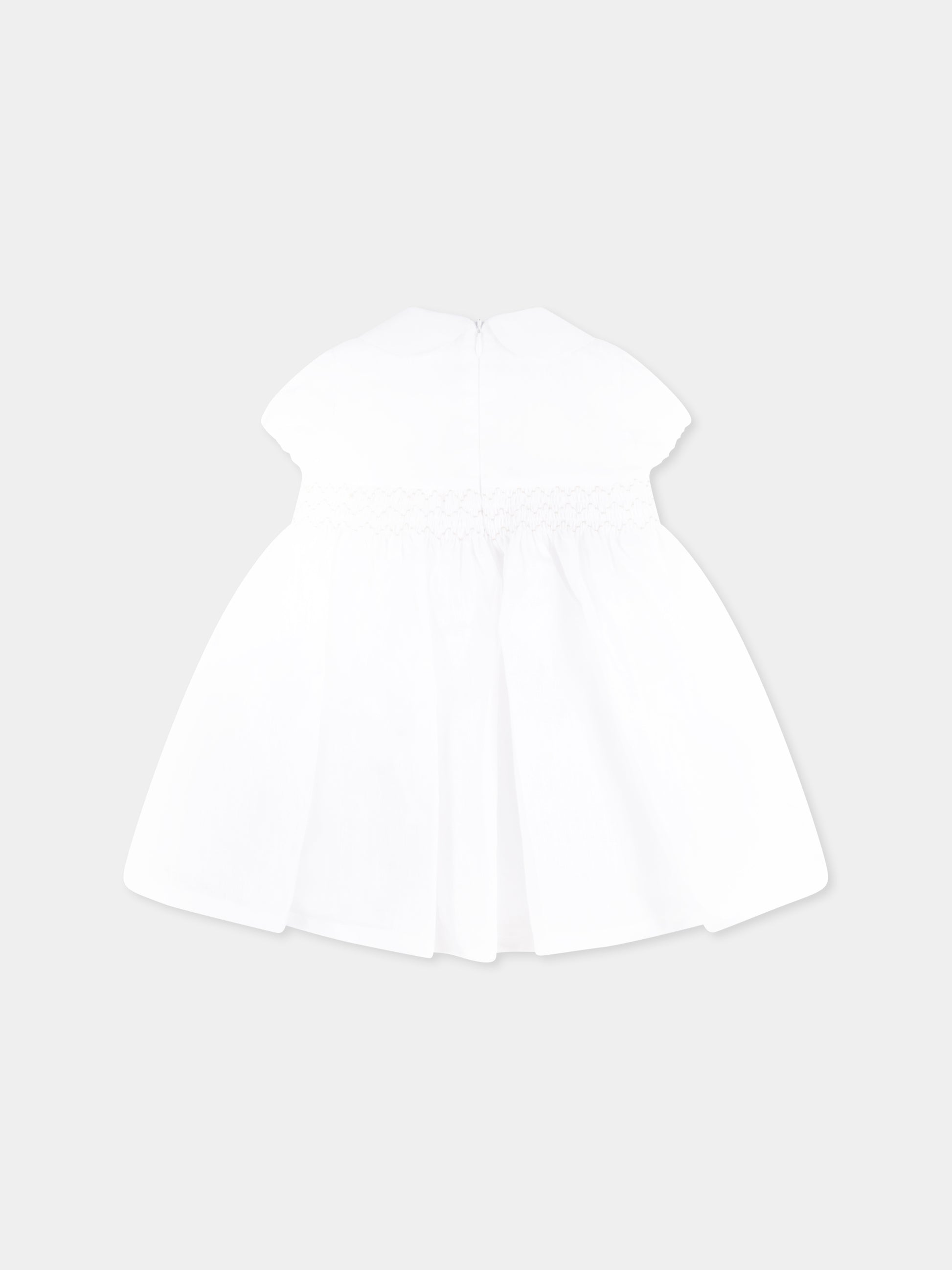 Vestito bianco per neonata,Mercadante 1939,M004 BIANCO