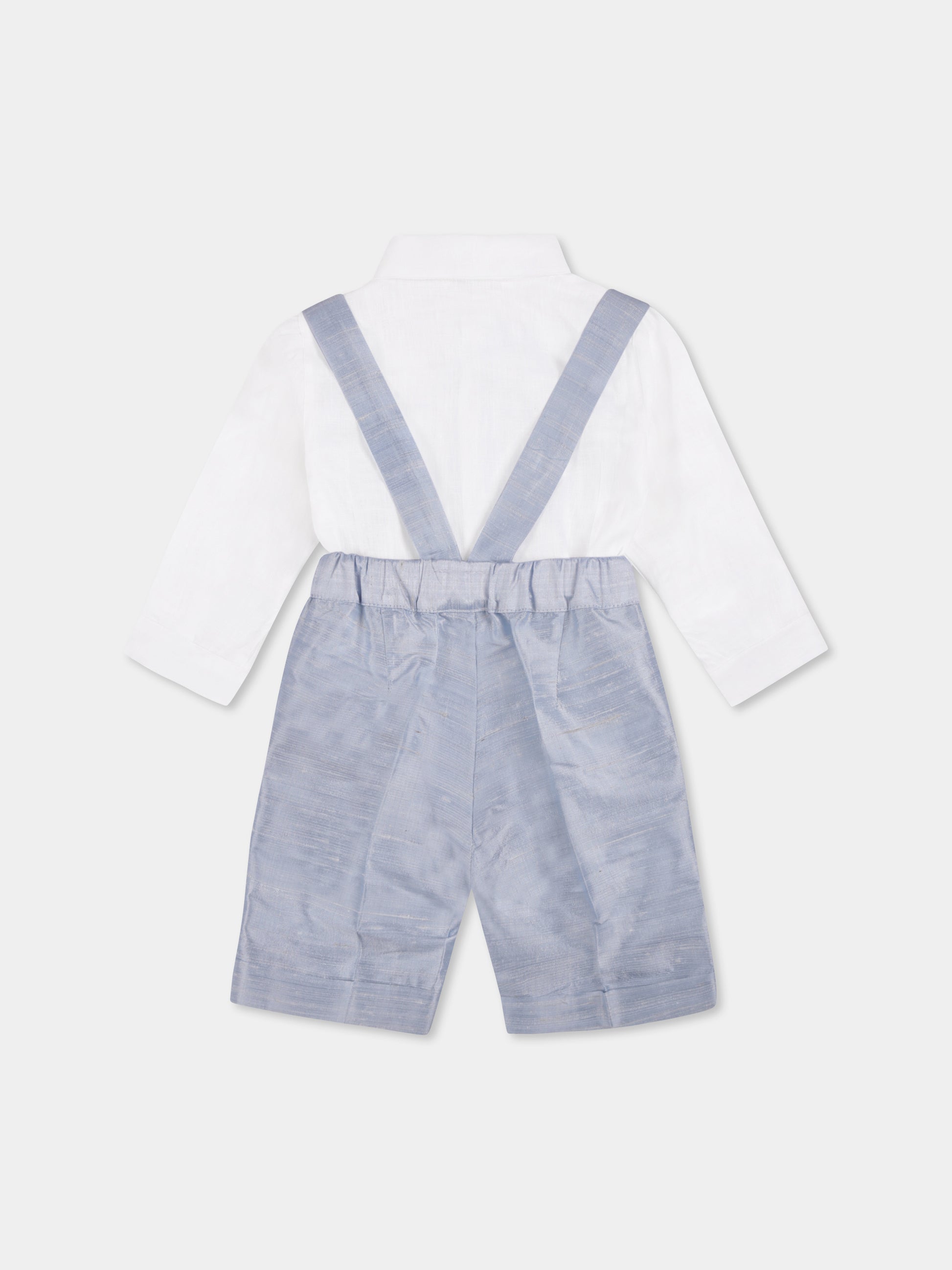 Completo azzurro per neoanto con papillon,Mercadante 1939,M013 AZZURRO