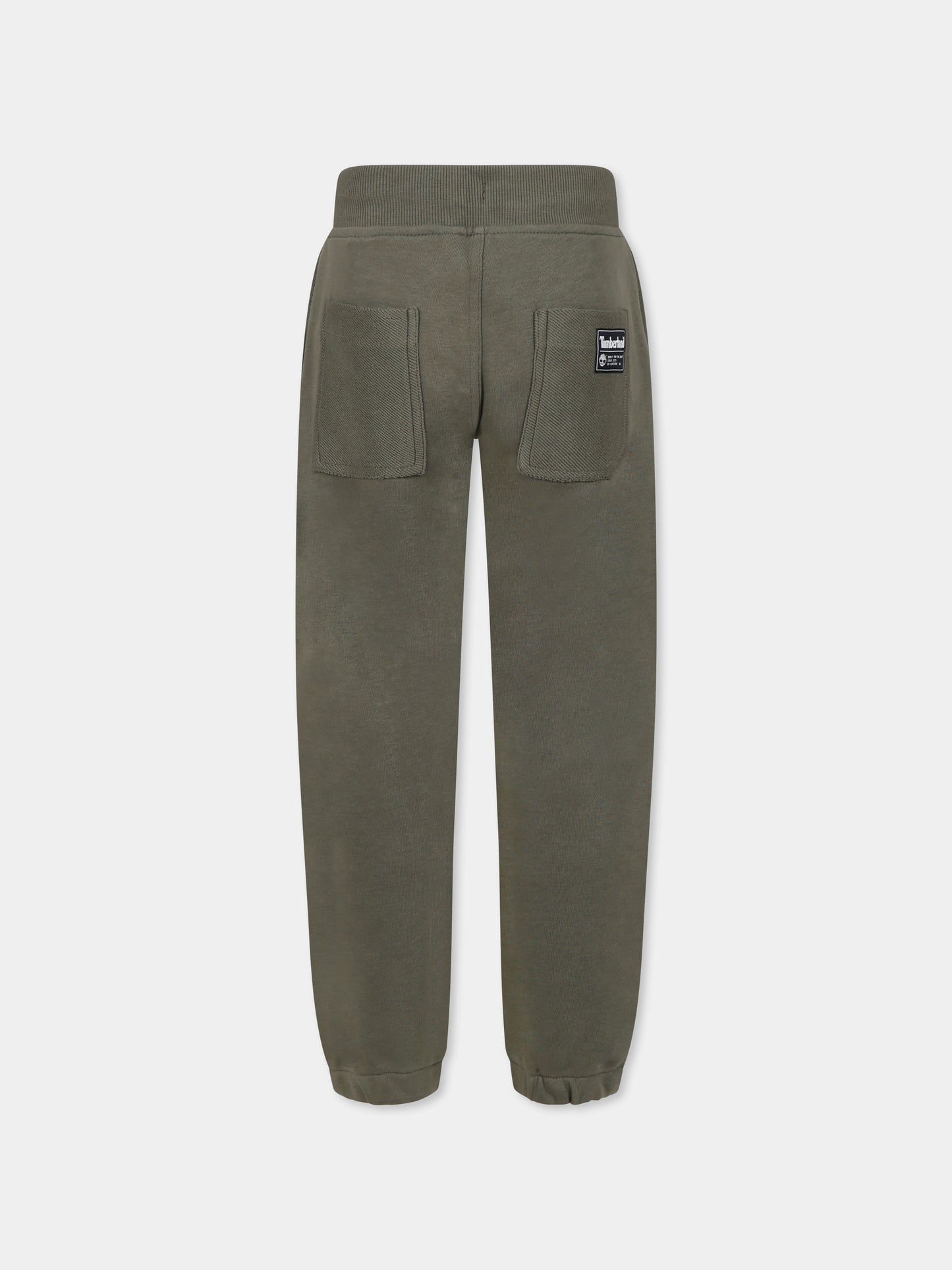 Pantaloni verdi per bambino con logo,Timberland,T60060 724