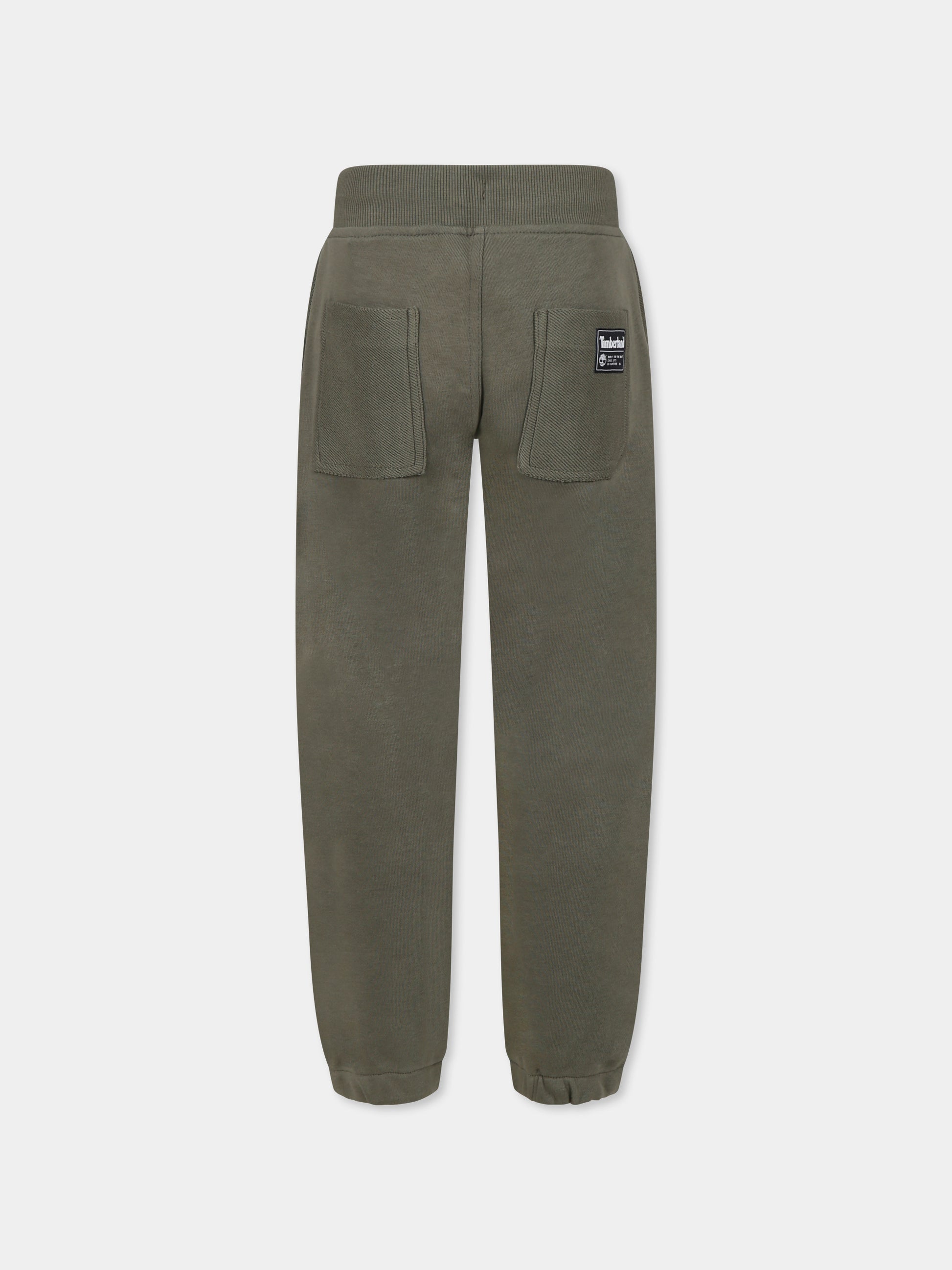 Pantaloni verdi per bambino con logo,Timberland,T60060 724