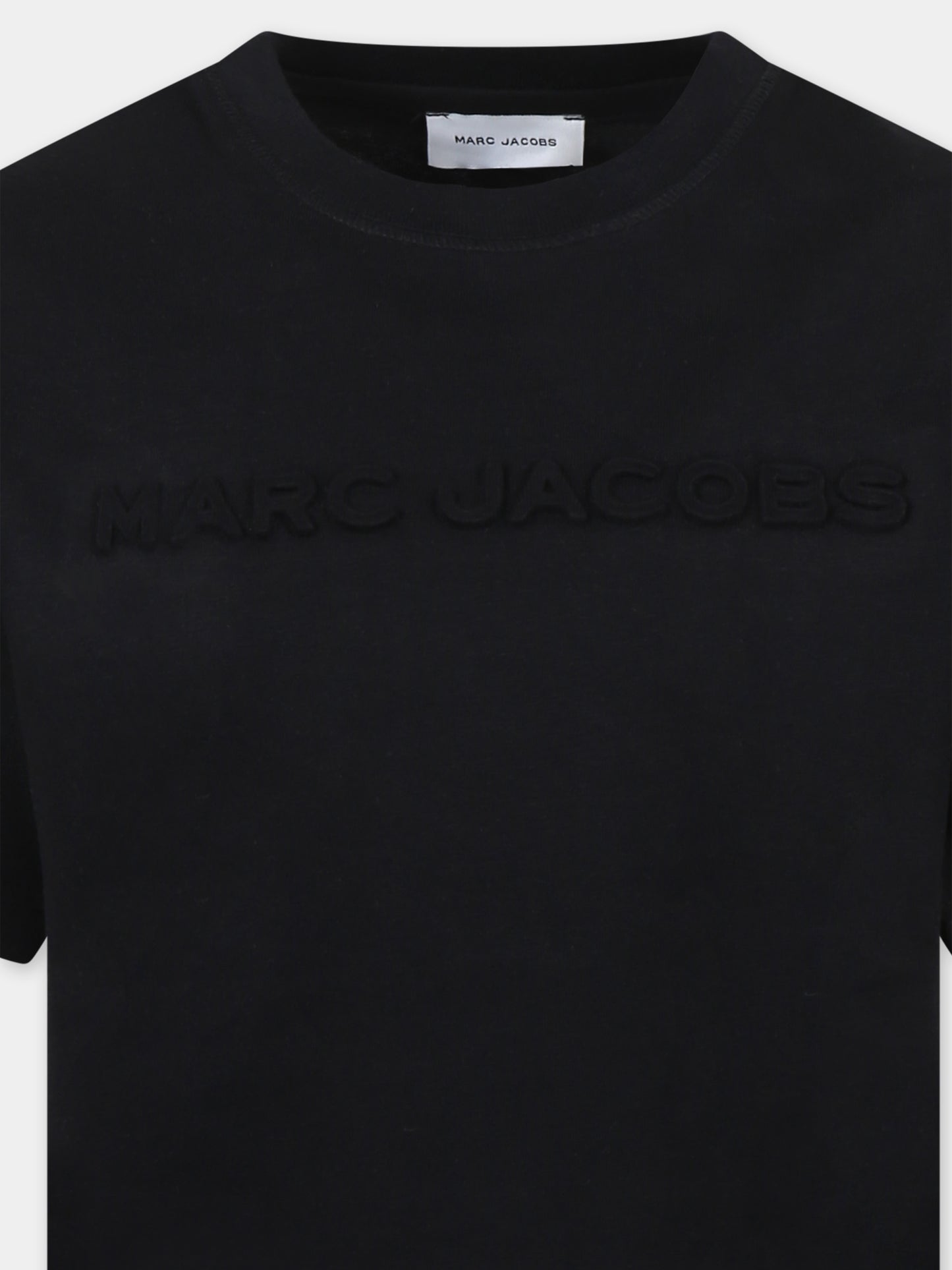 T-shirt nera per bambini con logo,Marc Jacobs,W60039 09B