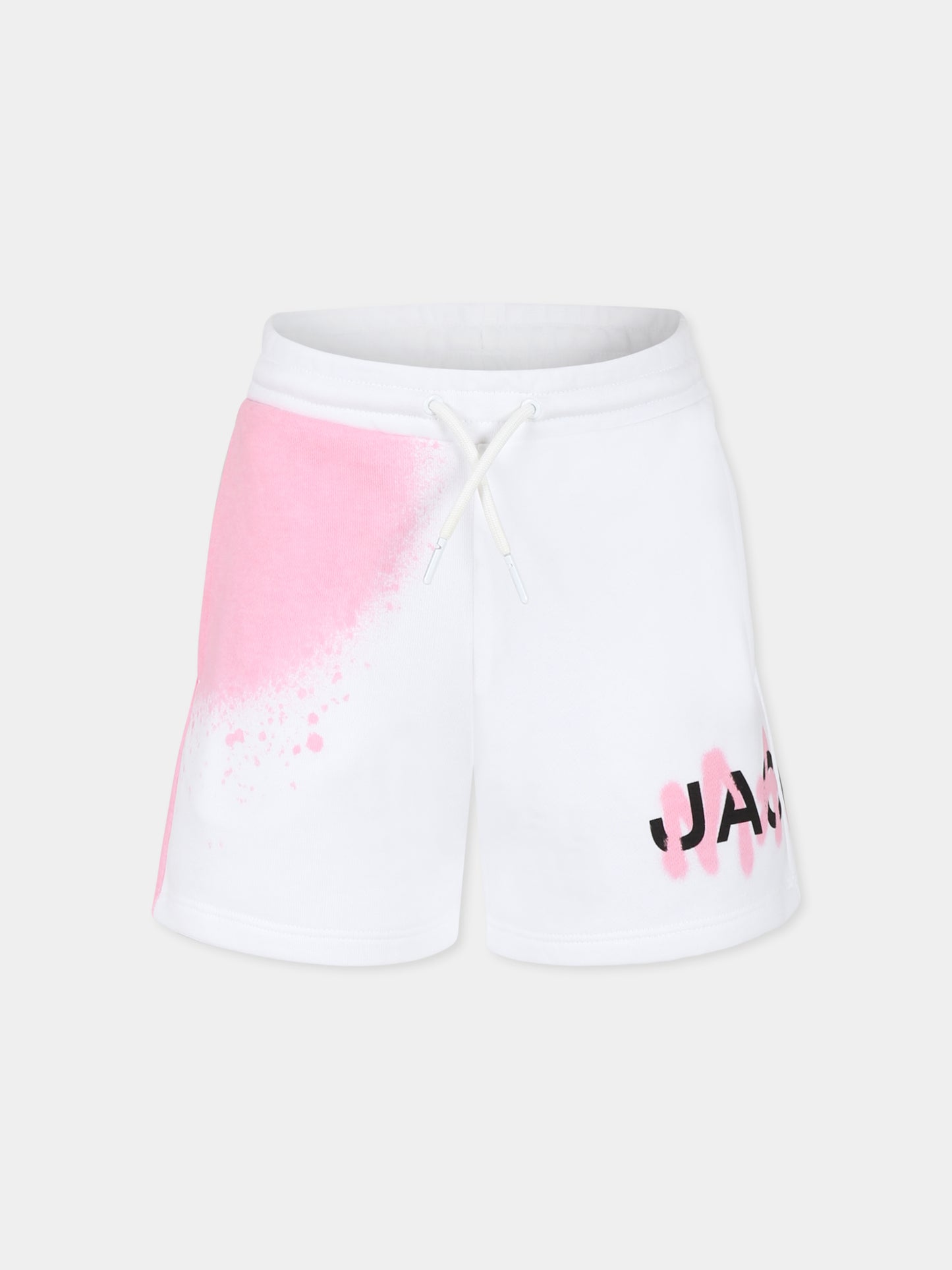 Shorts bianchi per bambina con logo,Marc Jacobs,W60194 10P