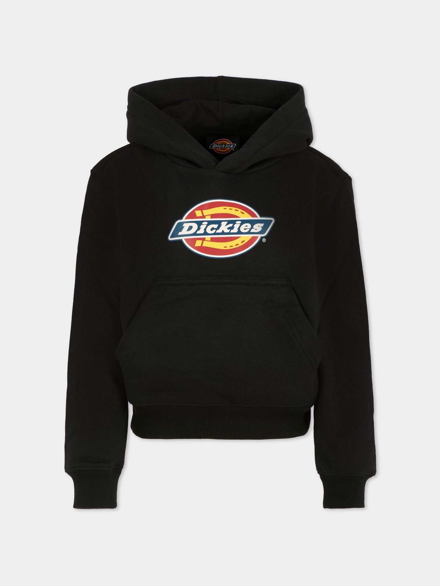 Felpa nera per bambino con logo,Dickies,DK0KWR27KBK1