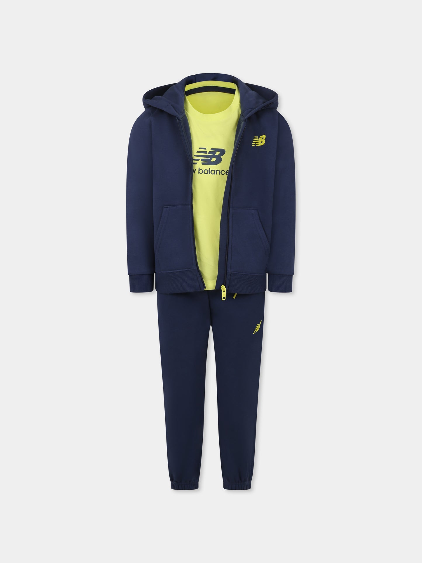 Completo blu per bambino con logo,New Balance,LAKB0096I NNY