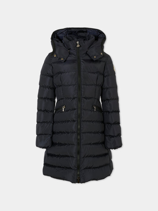 Piumino Charpal blu per bambina con logo,Moncler Kids,K2954 1C50210 54155 778