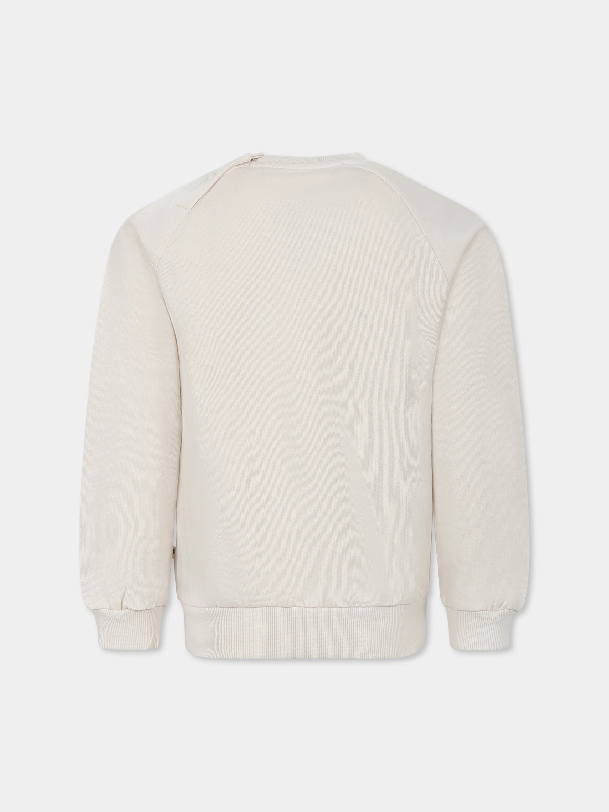 Felpa avorio per bambina con cuore,Molo,4S25J201 3922