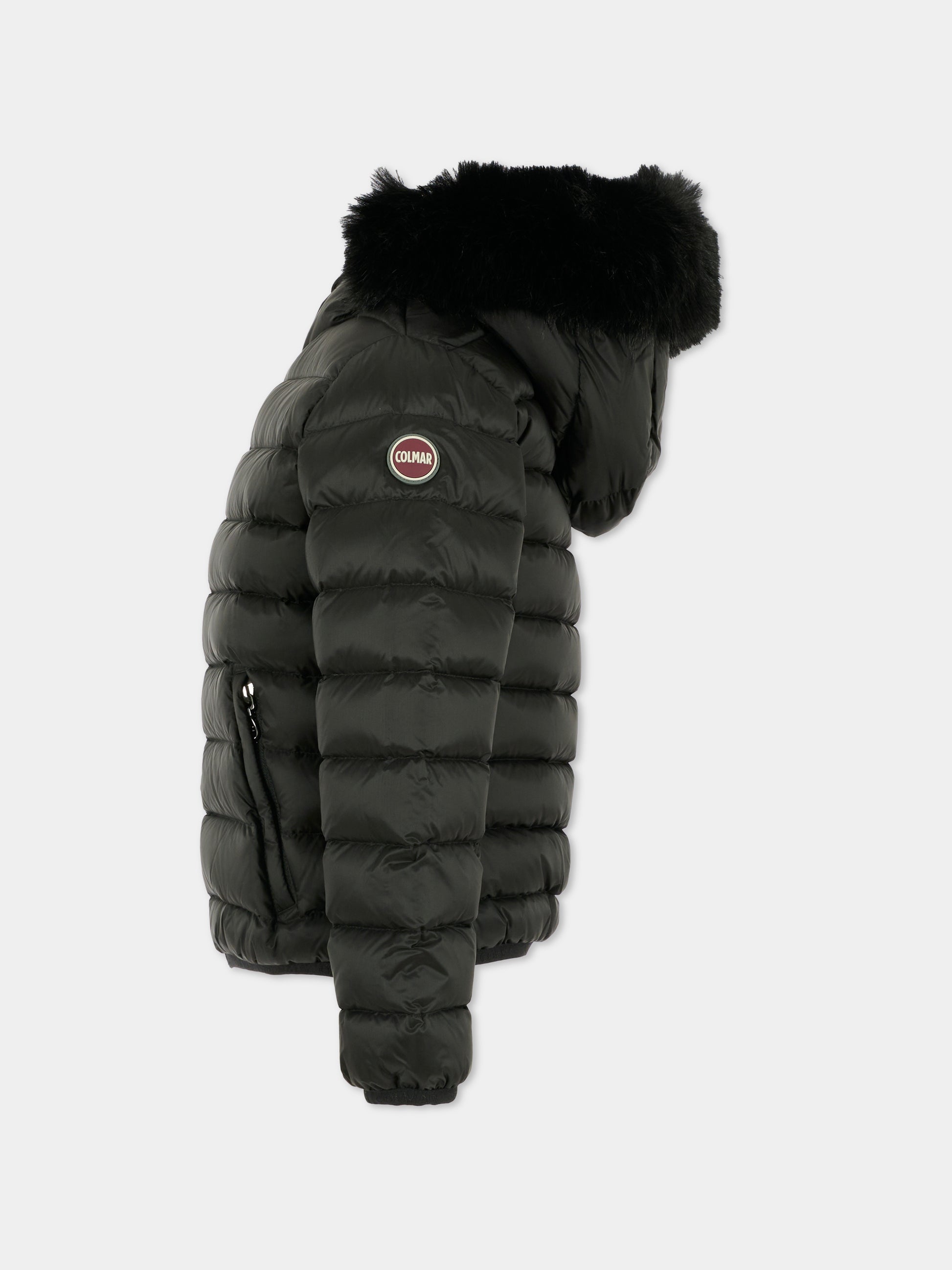Piumino nero per bambina con logo,Colmar Originals Kids,3459E 2YO 99