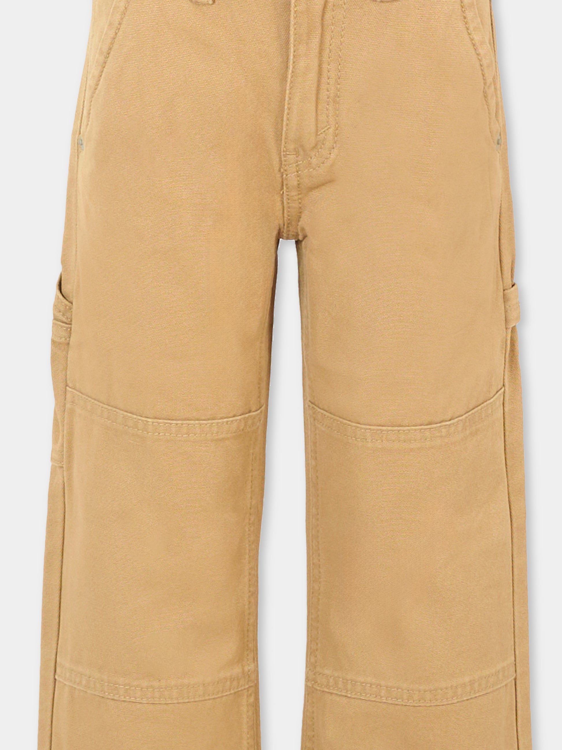 Pantaloni beige 555 per bambino con patch logato,Levi's Kids,EN807 Y16