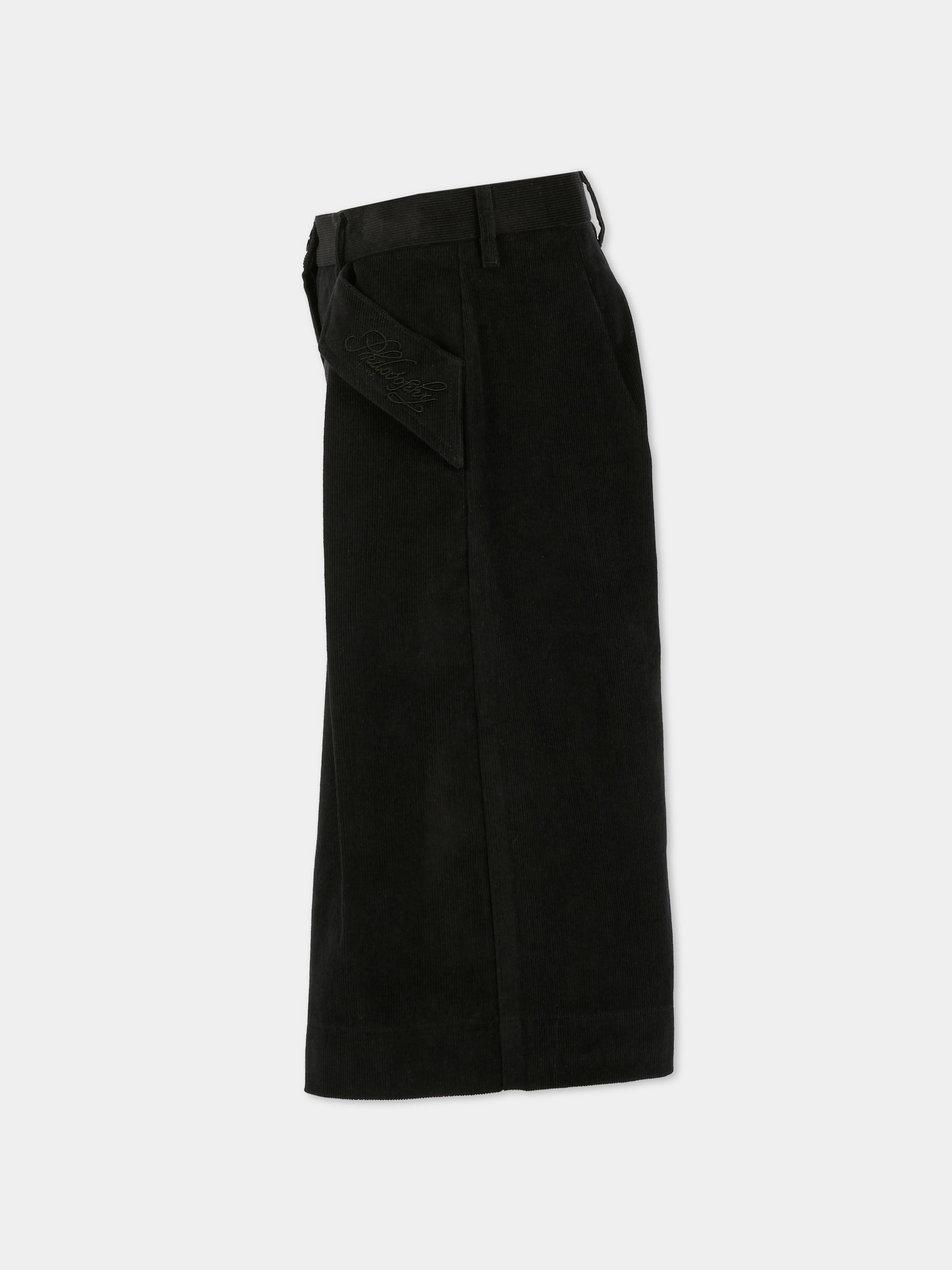 Shorts neri per bambina con logo ricamato,Philosophy,I1F406 - 6851 - P050