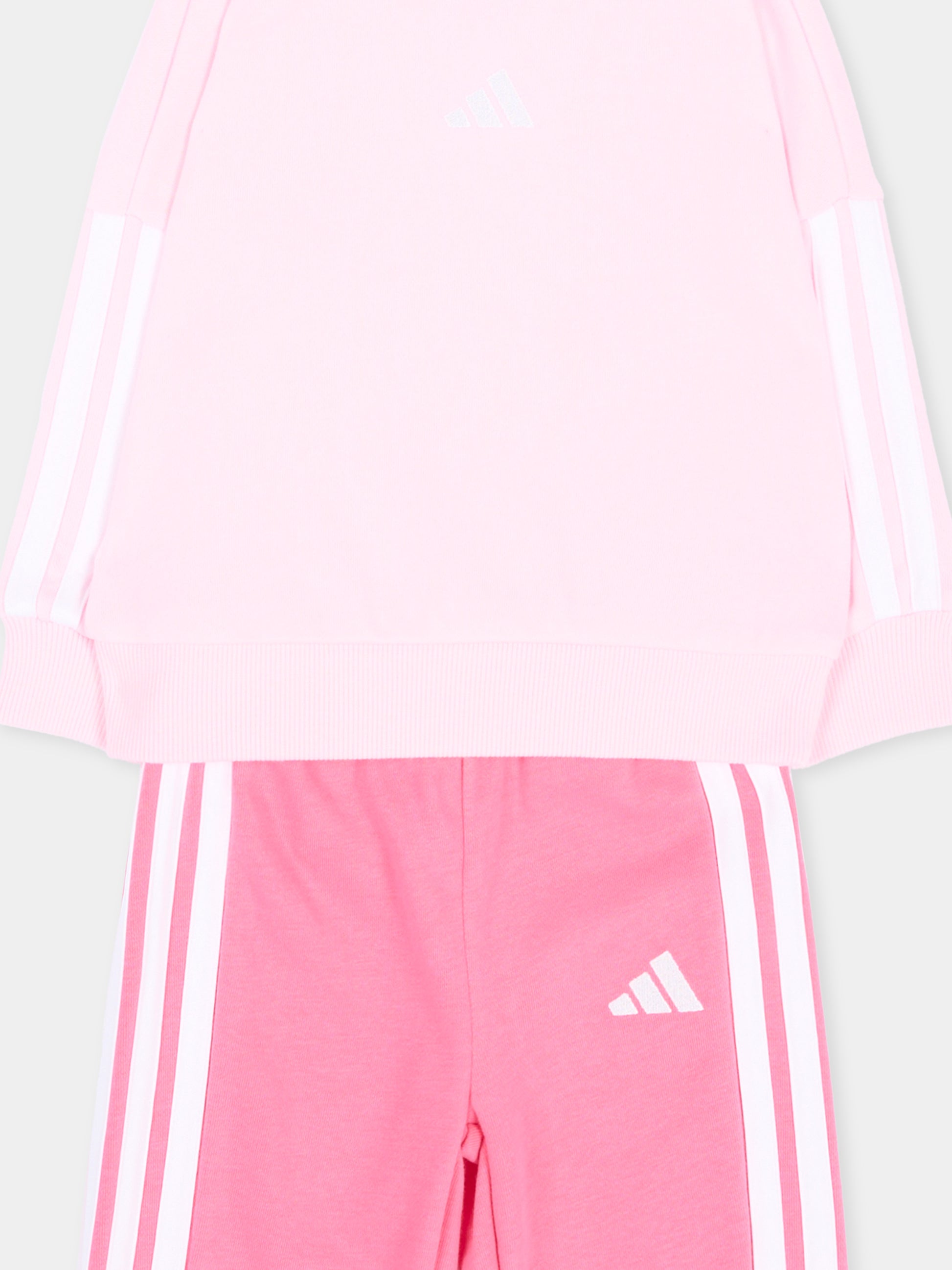 Completo sportivo lungo rosa per neonata,Adidas,JV9853