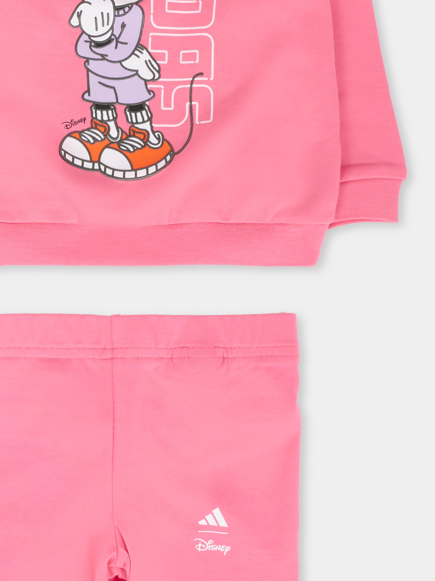 Completo fucsia per neonata con Minnie,Adidas,JY3470