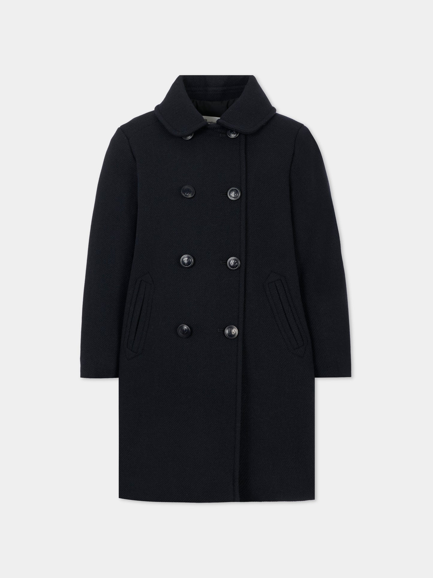 Cappotto blu per bambina,Bonpoint,W05GOUW00014 070