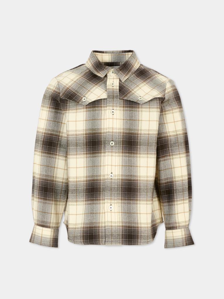 Camicia grigia per bambino,Bonpoint,W05BSHW00018 494A