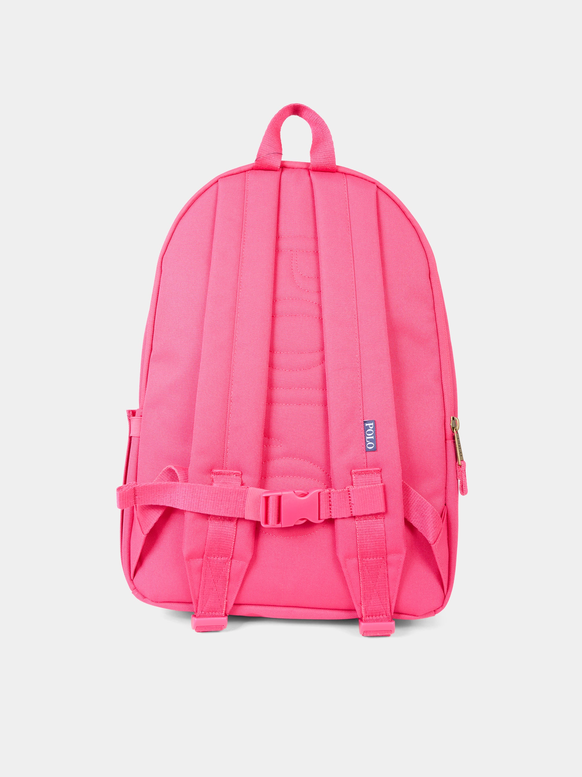 Zaino fucsia per bambina con cavallino,Ralph Lauren Kids,9AR151 ADP