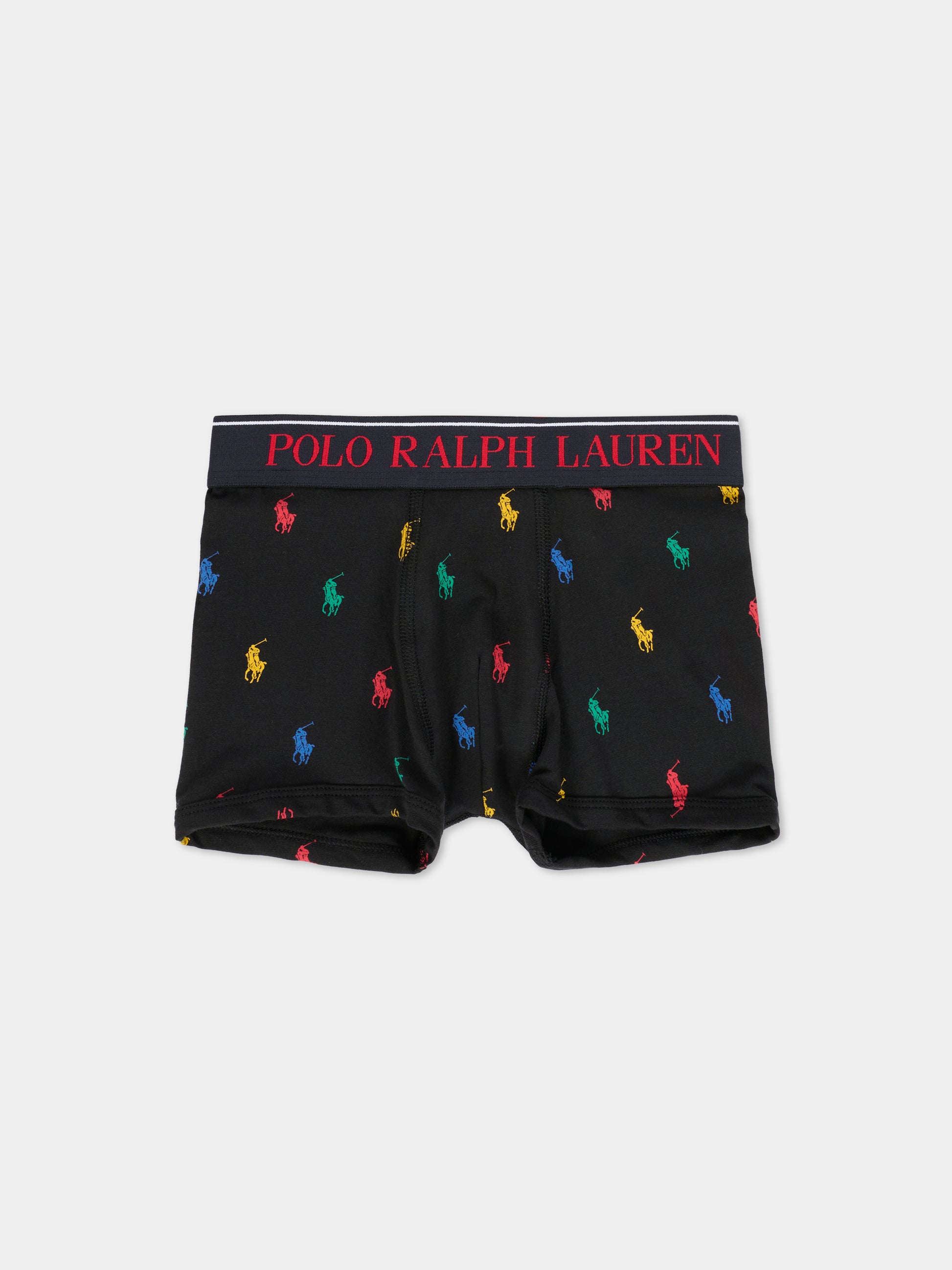 Set boxer multicolor per bambino con cavallino e logo,Ralph Lauren Kids,9P5015 K0O