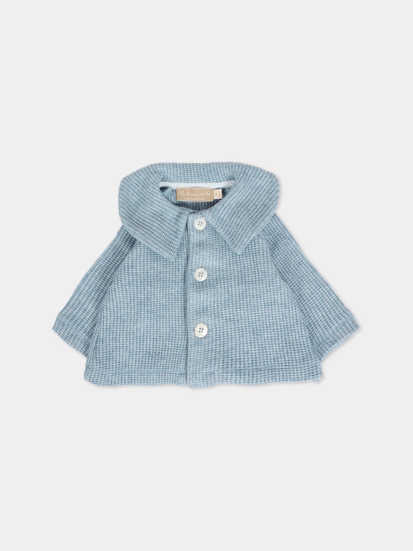 Cardigan azzurro per neonato,La Stupenderia,1TBGC01M07