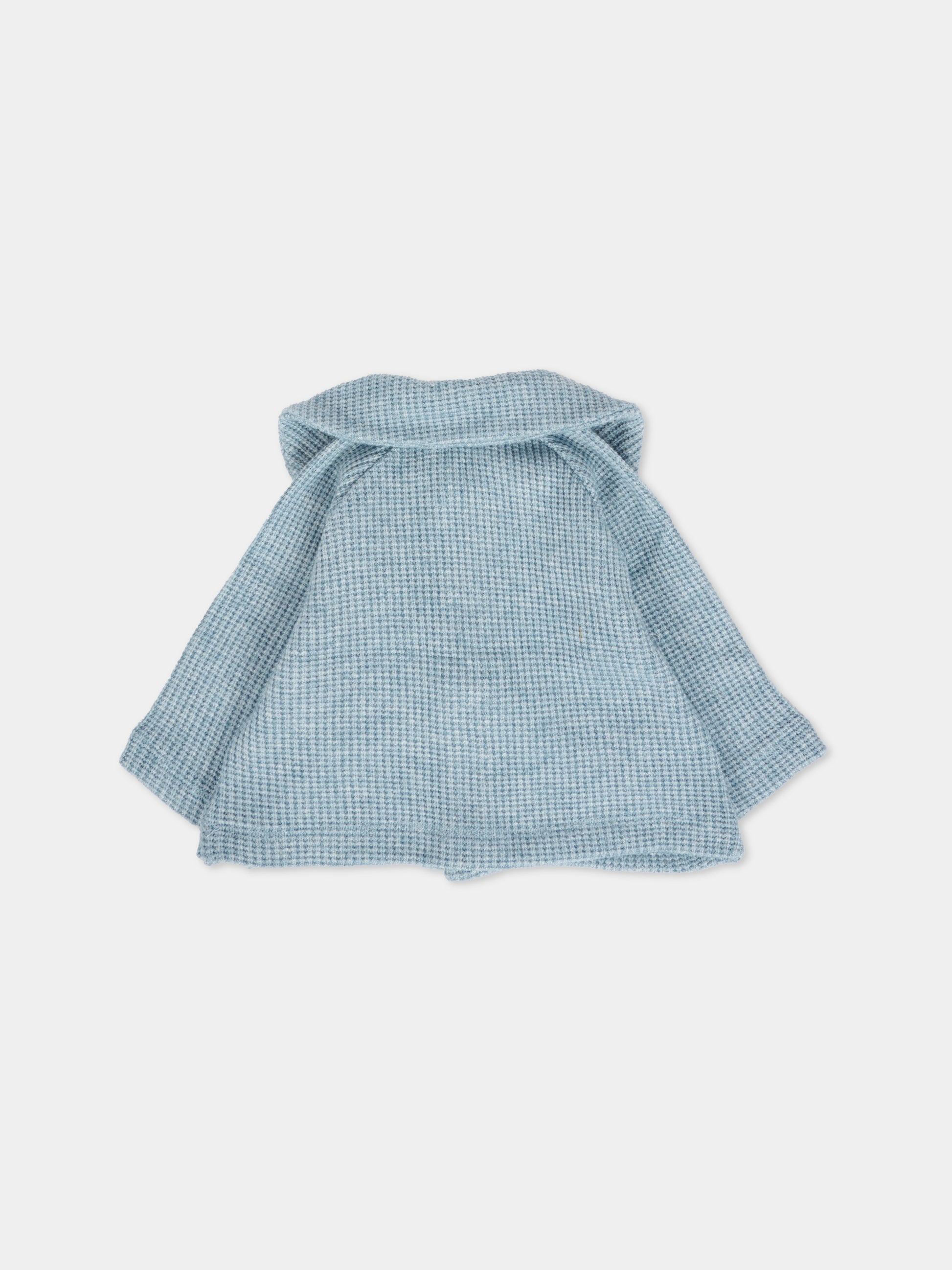 Cardigan azzurro per neonato,La Stupenderia,1TBGC01M07