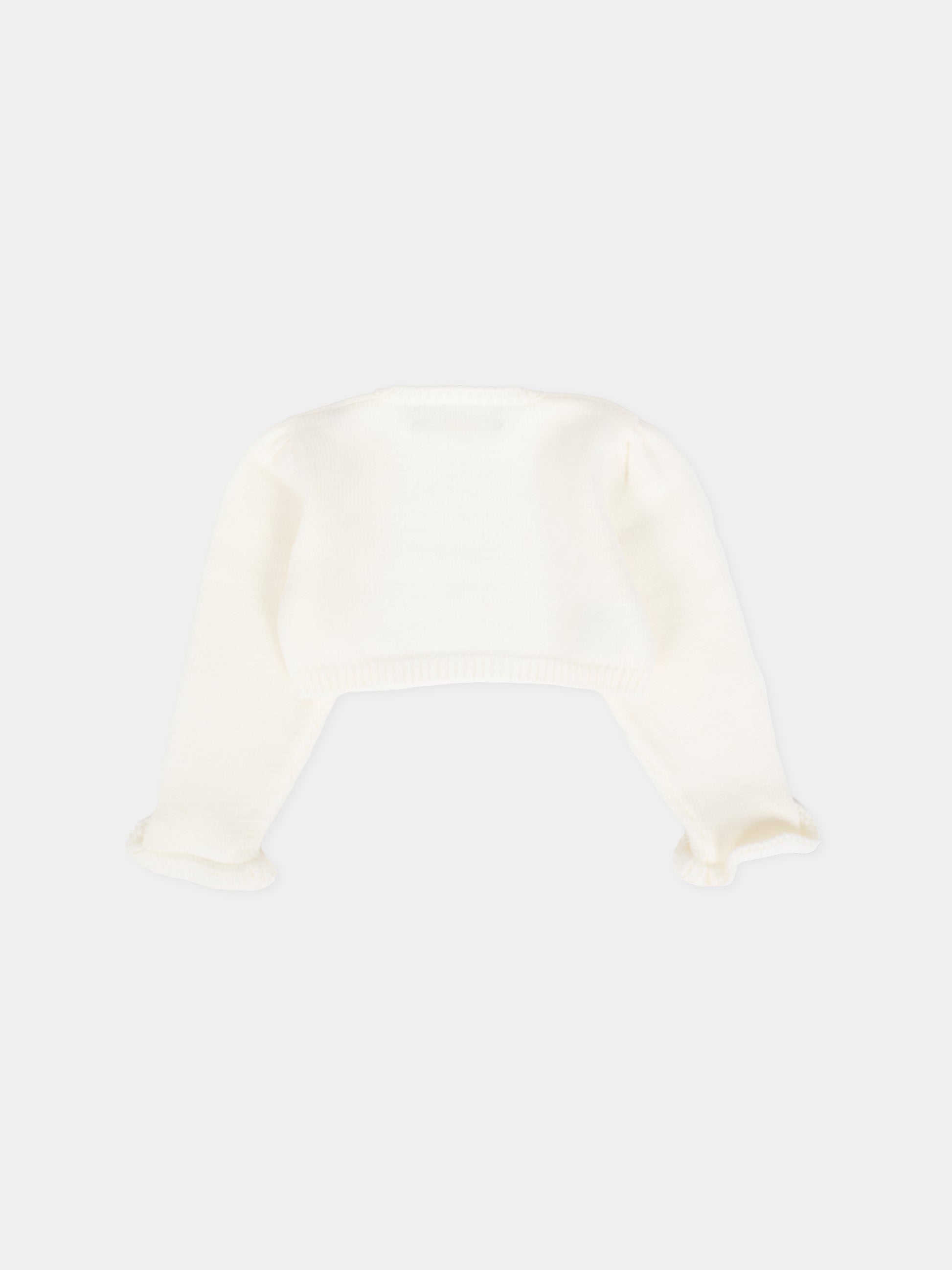 Coprispalle bianco per neonata,La Stupenderia,1WCSP62 800