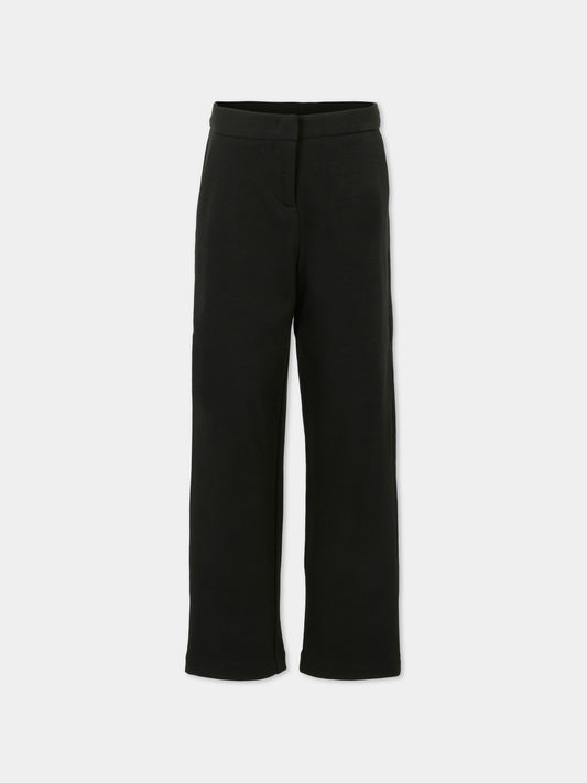 Pantaloni neri per bambina con cuore,Simonetta,SX6A40 F0198 930