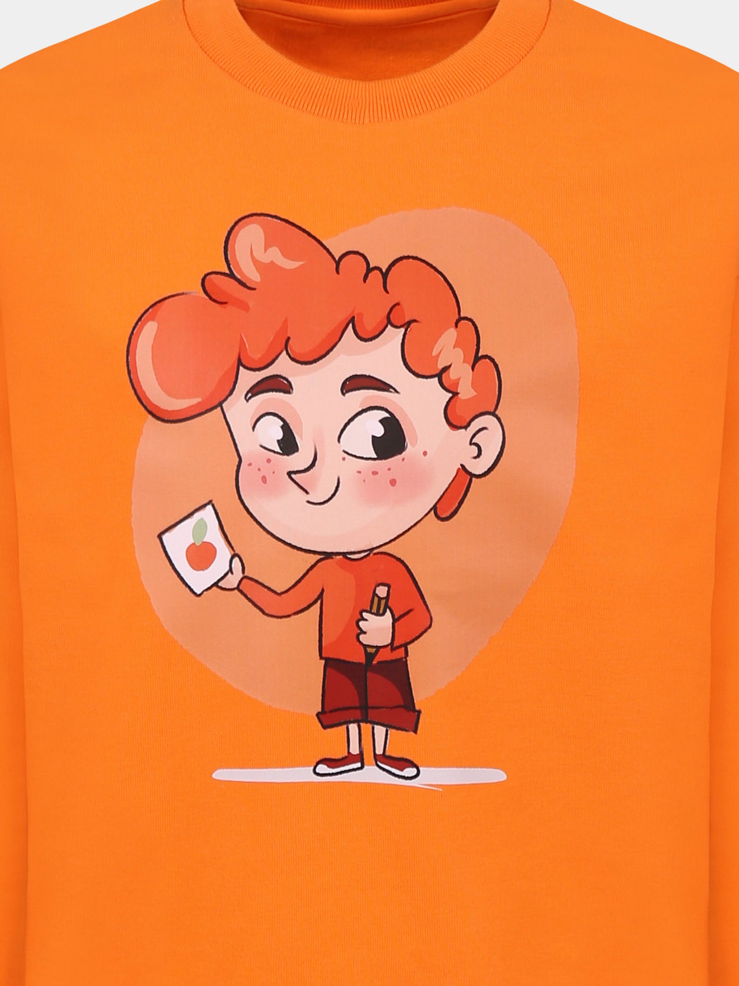 Felpa arancione di Il mondo di MeG per bambini,Il Mondo Di Meg,FELPA ARANCIONE PER IL MONDO DI MEG