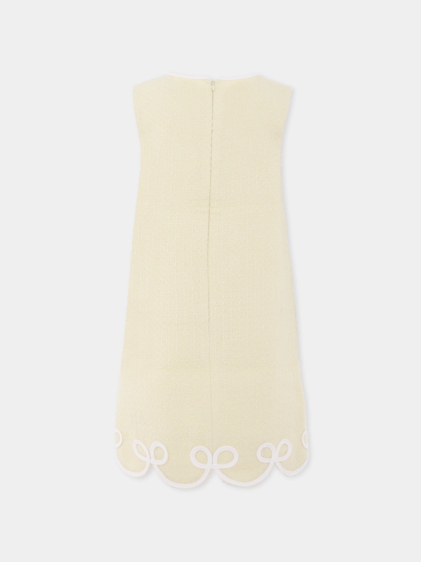 Vestito giallo per bambina con fiocchi,Self-portrait,PF25-720S-Y