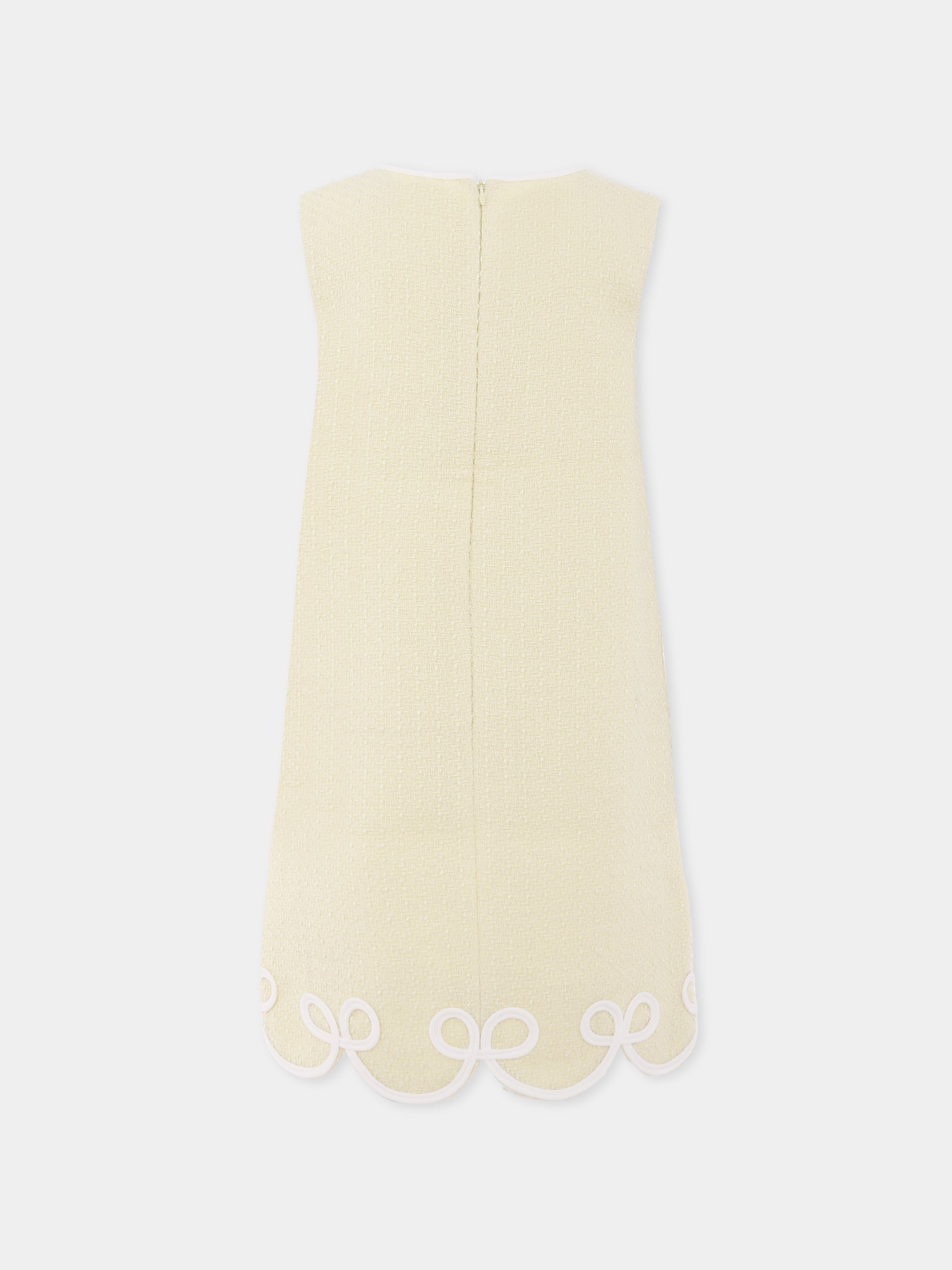 Vestito giallo per bambina con fiocchi,Self-portrait,PF25-720S-Y