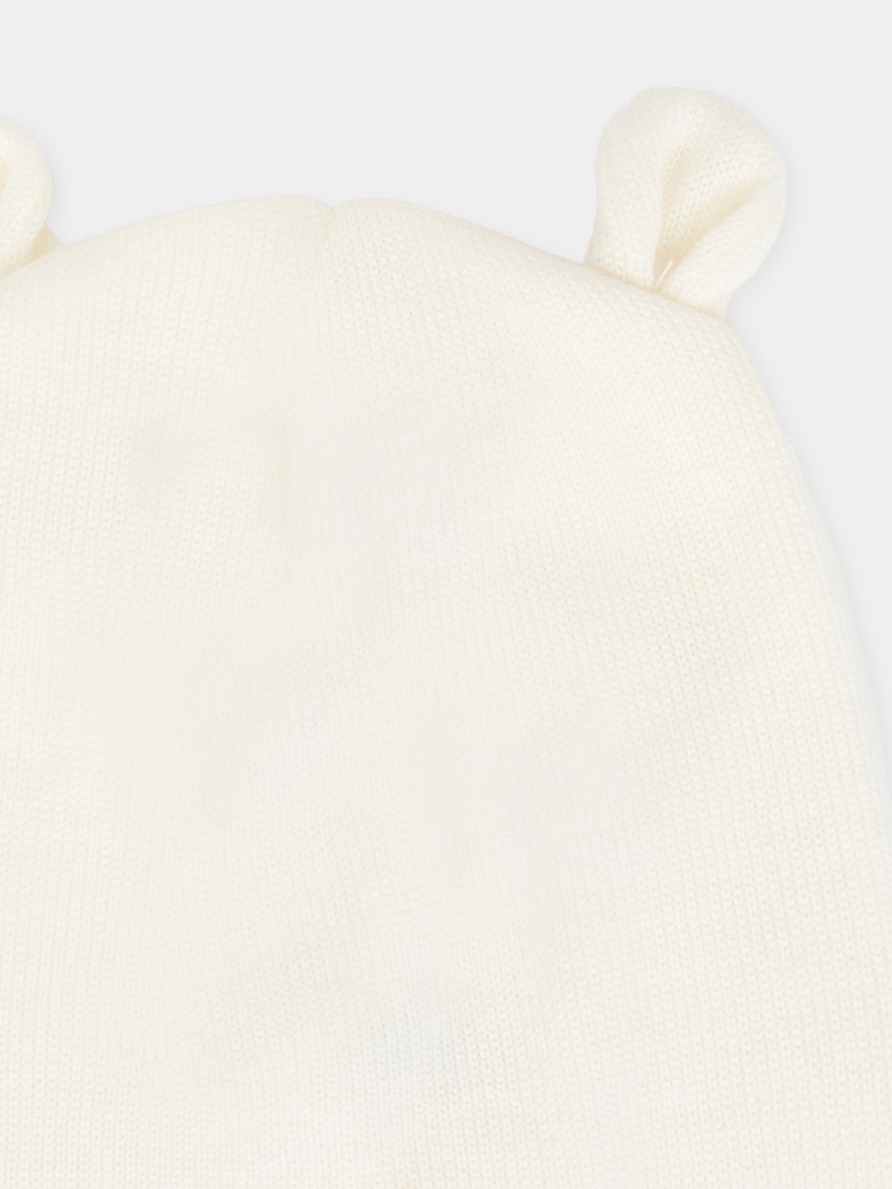 Berretto avorio per neonati con orecchie,Little Bear,2115 LATTE/LATTE