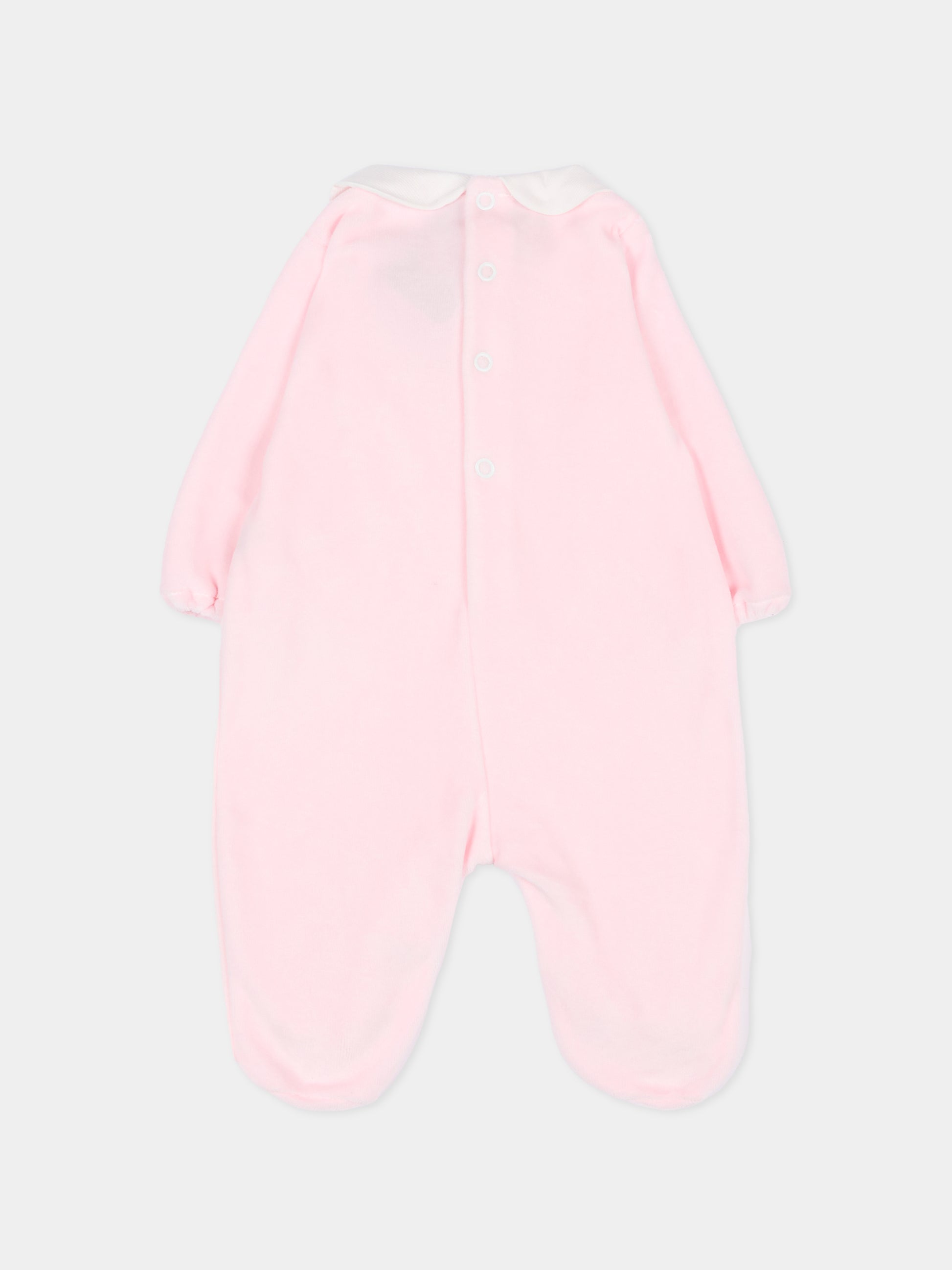 Tutina rosa per neonata con logo,Little Bear,2020 ROSA