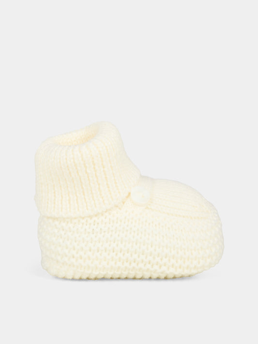 Babbucce grigie per neonati,Little Bear,2138 LATTE/BURRO