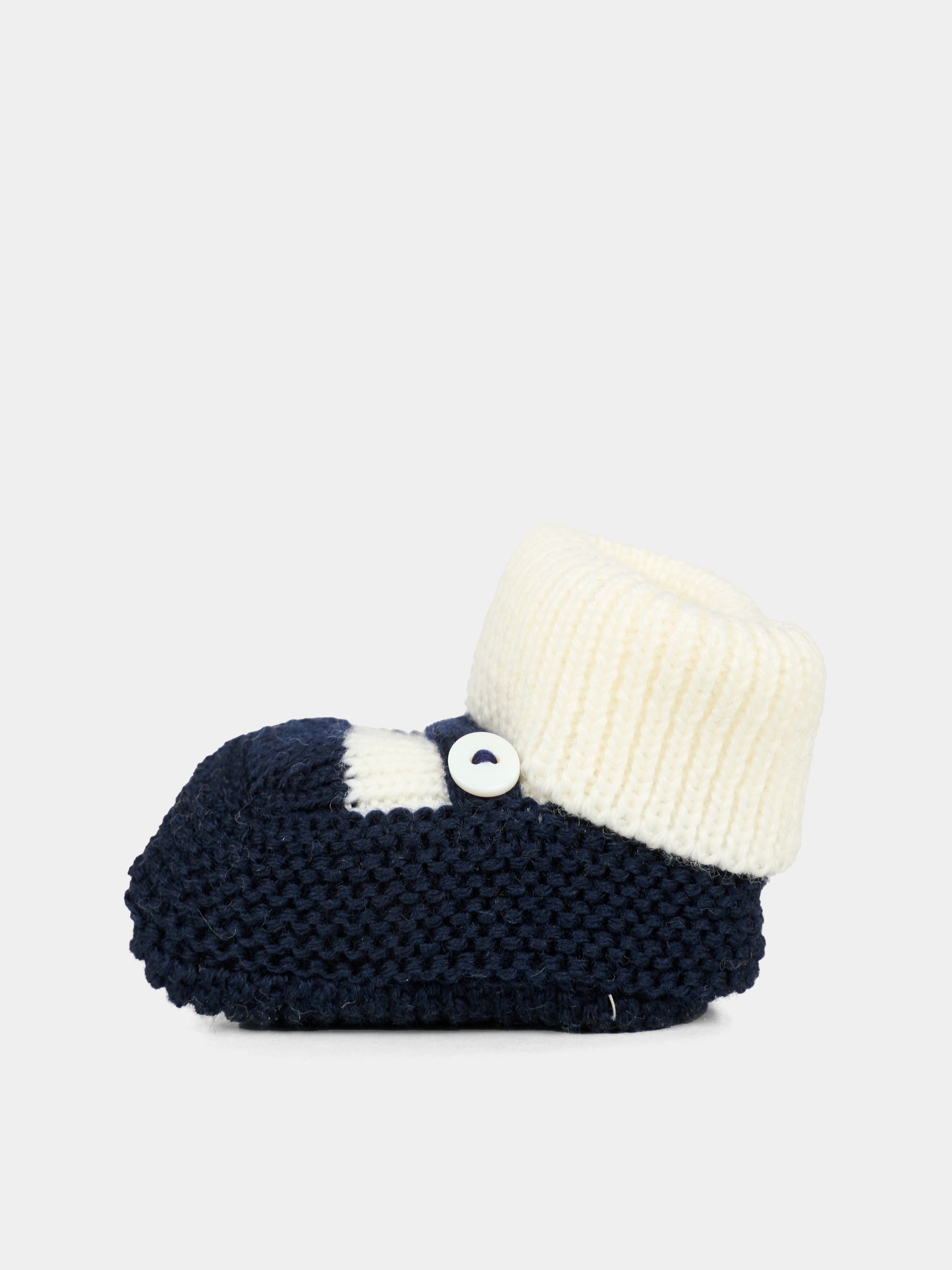 Babbucce blu per neonato,Little Bear,2138 LATTE/BLU