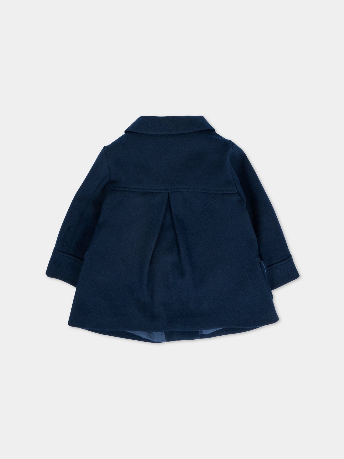 Cappotto blu per neonata con patch logato,Mayoral,2433 028