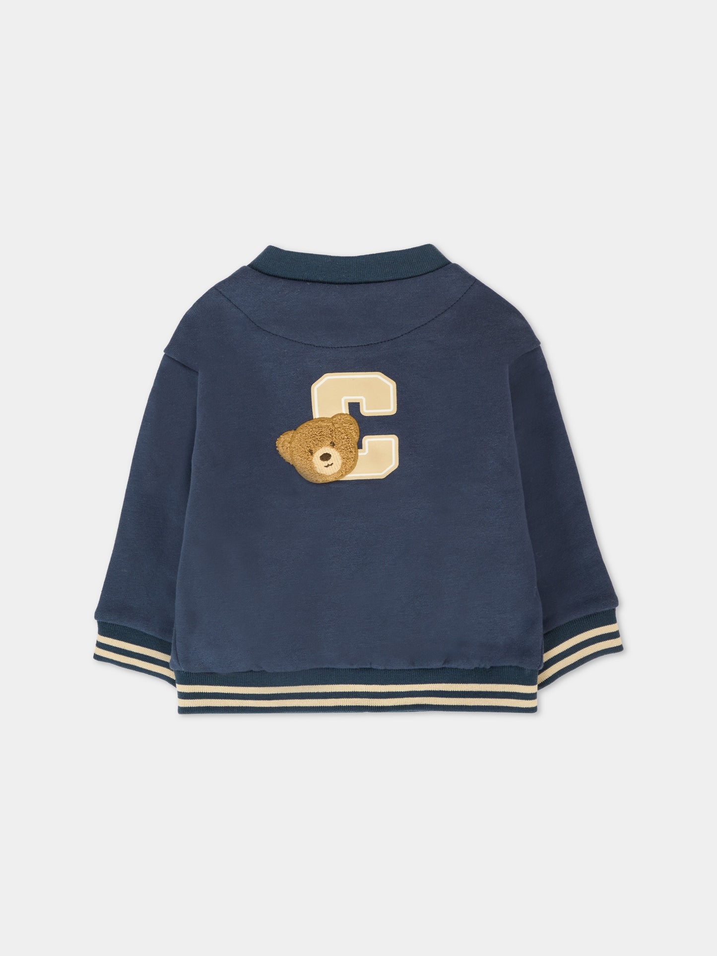 Bomber blu per neonato con orso,Mayoral,2426 017