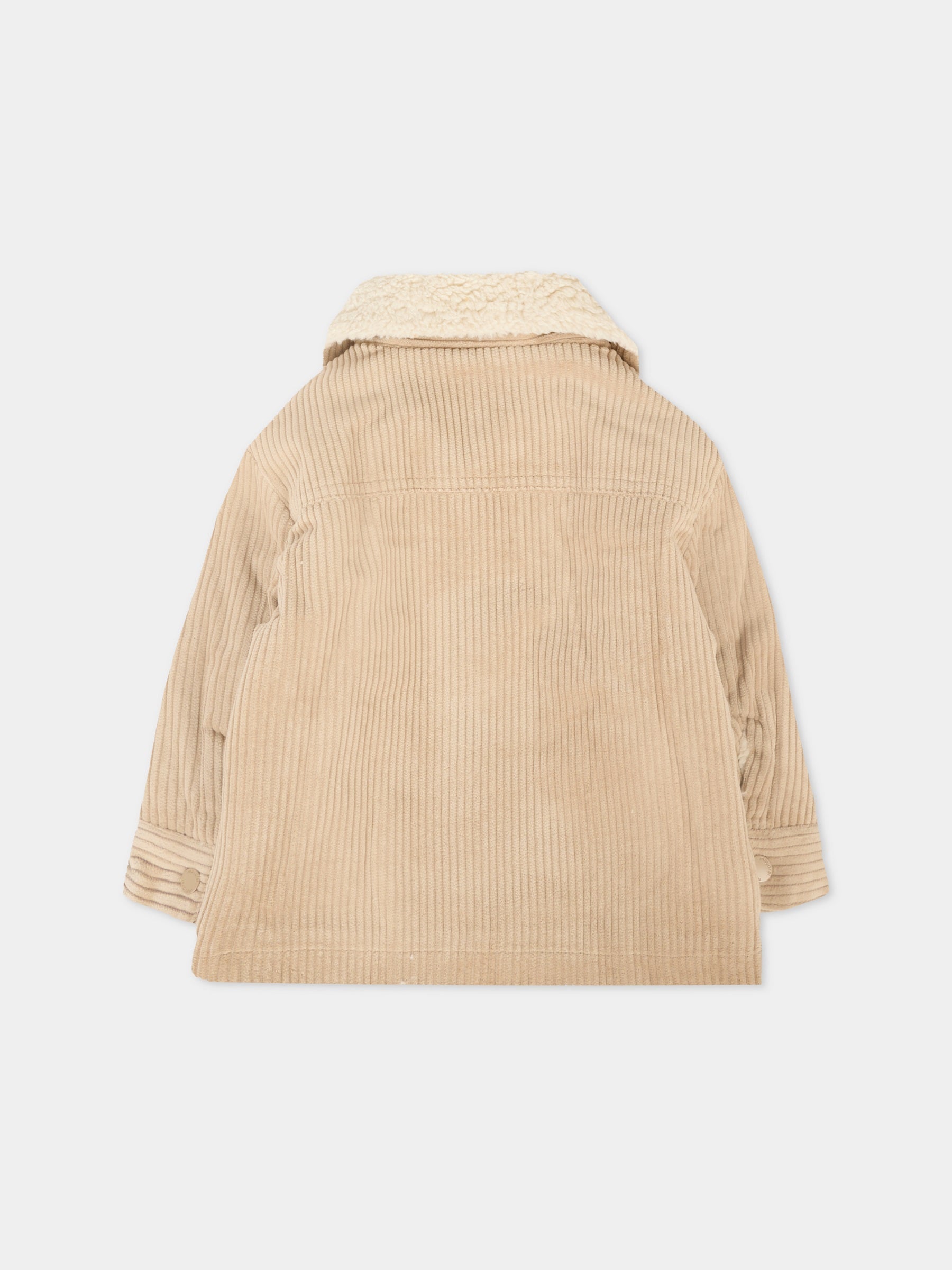 Cappotto beige per neonato con logo,Mayoral,2419 093